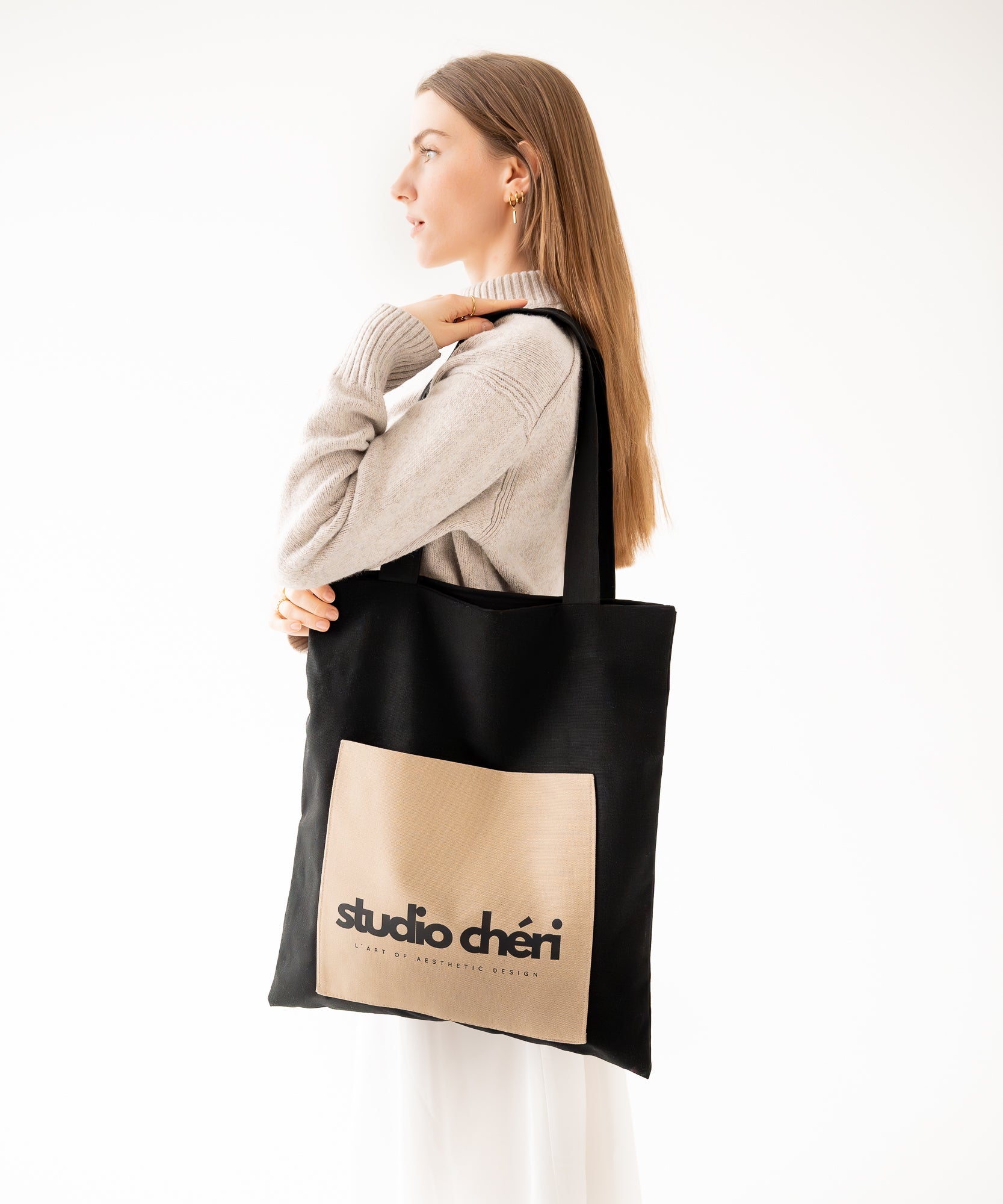 ADRIANA - Mini Tote Bag | Black - Schwarz - Studio Chéri