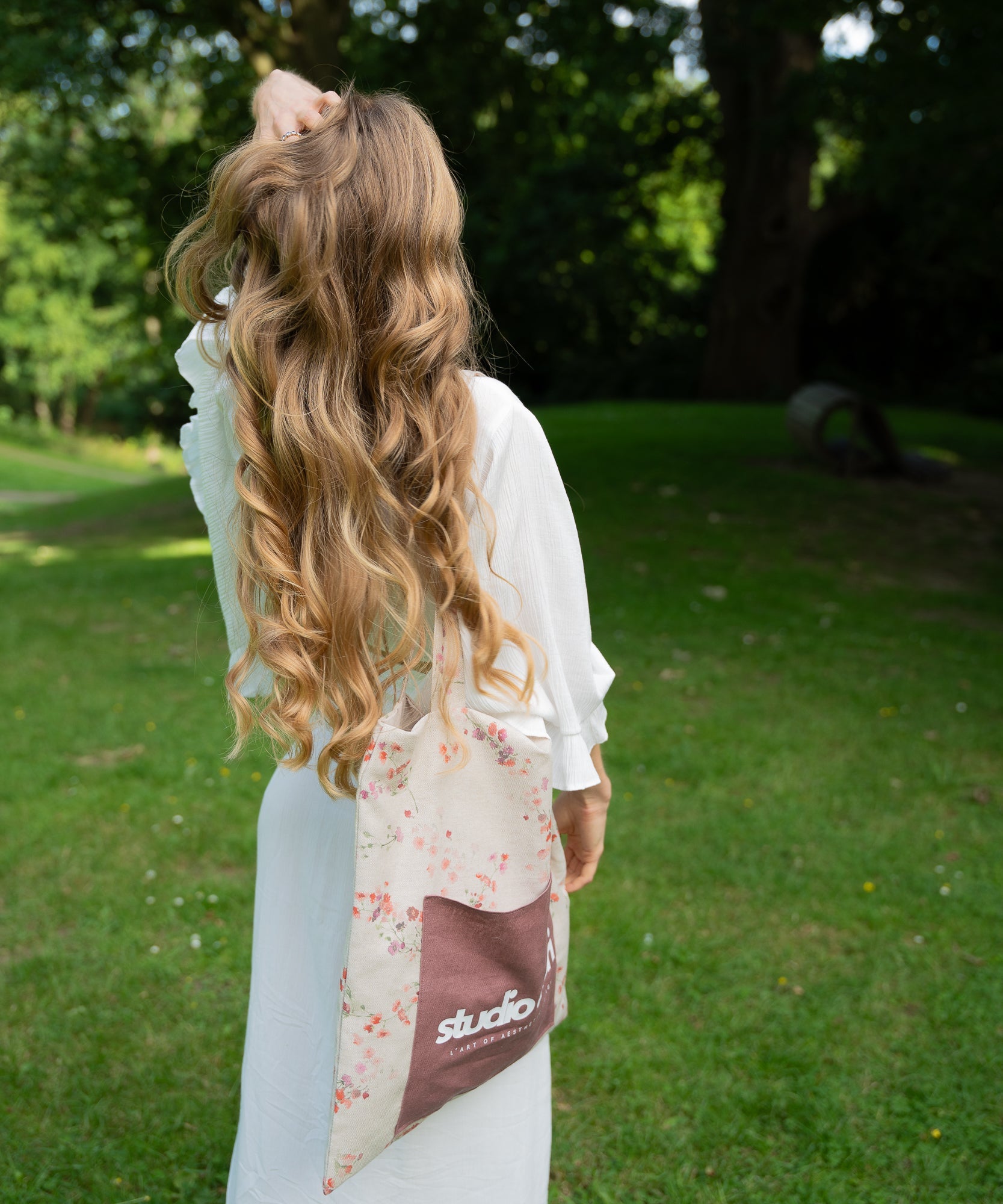ADRIANA - Mini Tote Bag | Bohemian Summer - Rosa/Pink/Weiß - Studio Chéri