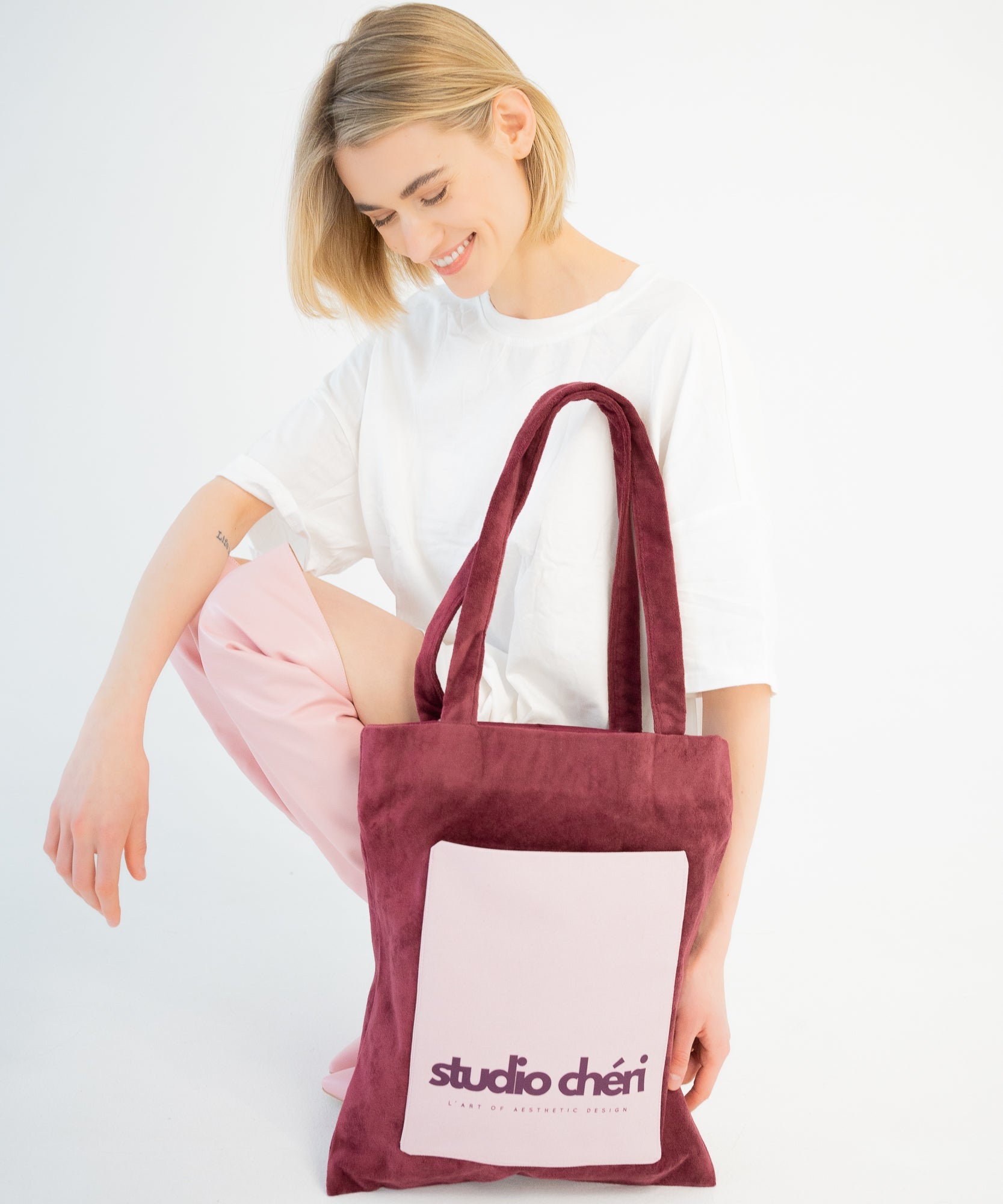 ADRIANA - Mini Tote Bag | Saint Valentine - Rot/Rosa - Studio Chéri