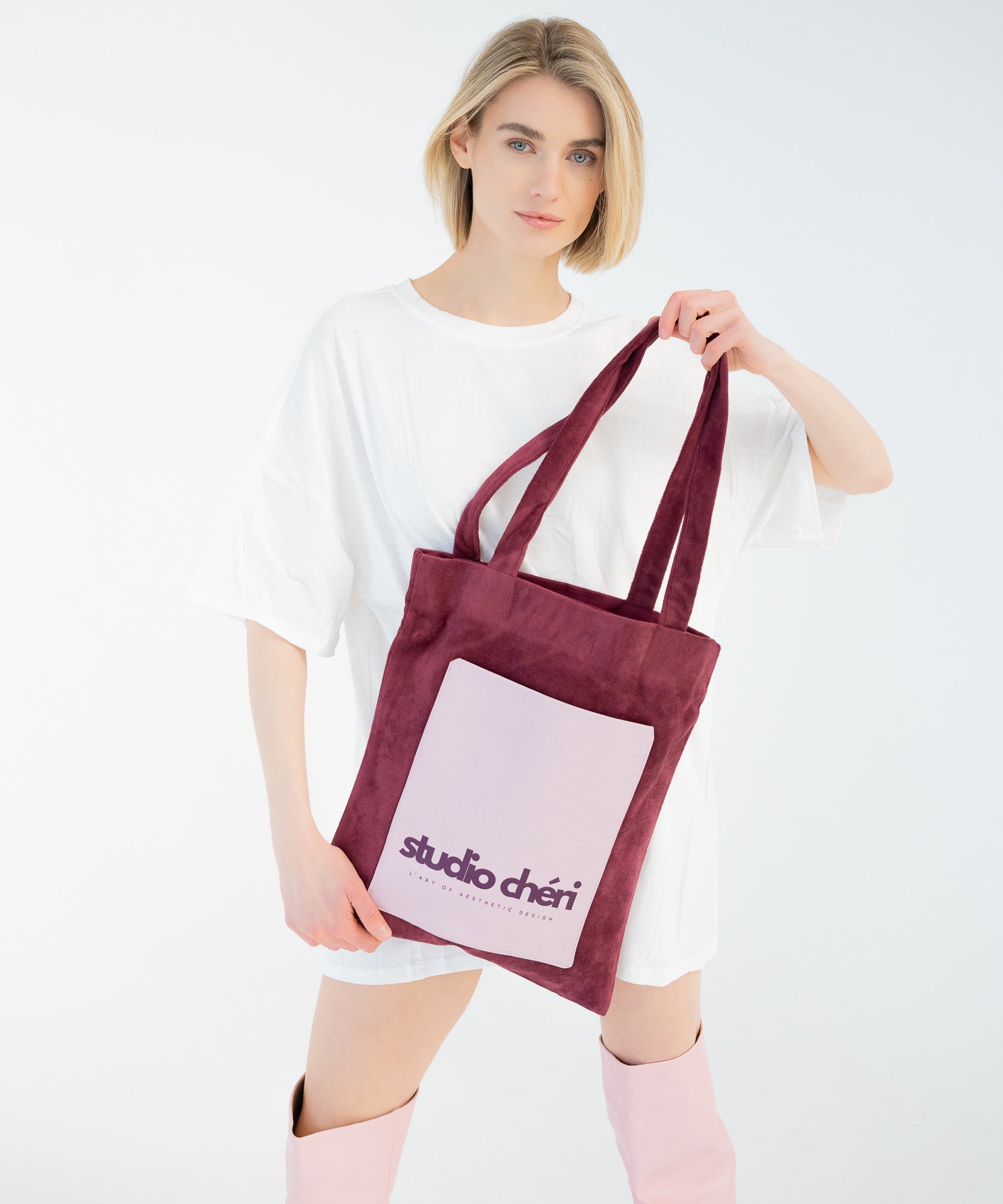 ADRIANA - Mini Tote Bag | Saint Valentine - Rot/Rosa - Studio Chéri