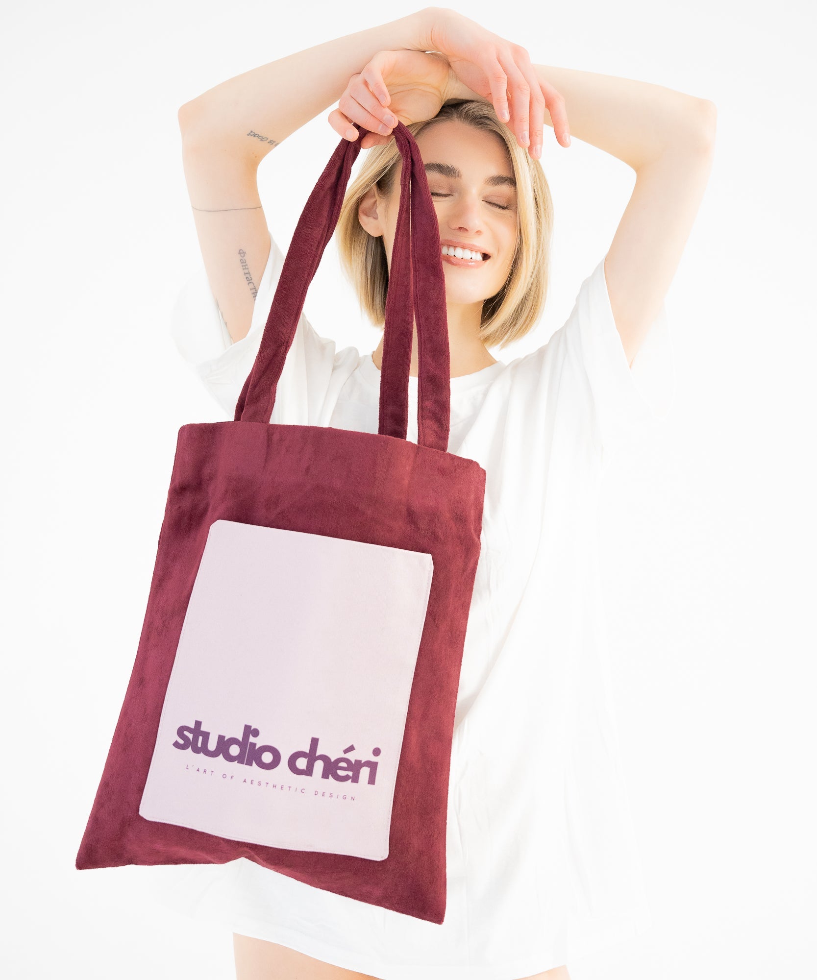 ADRIANA - Mini Tote Bag | Saint Valentine - Rot/Rosa - Studio Chéri