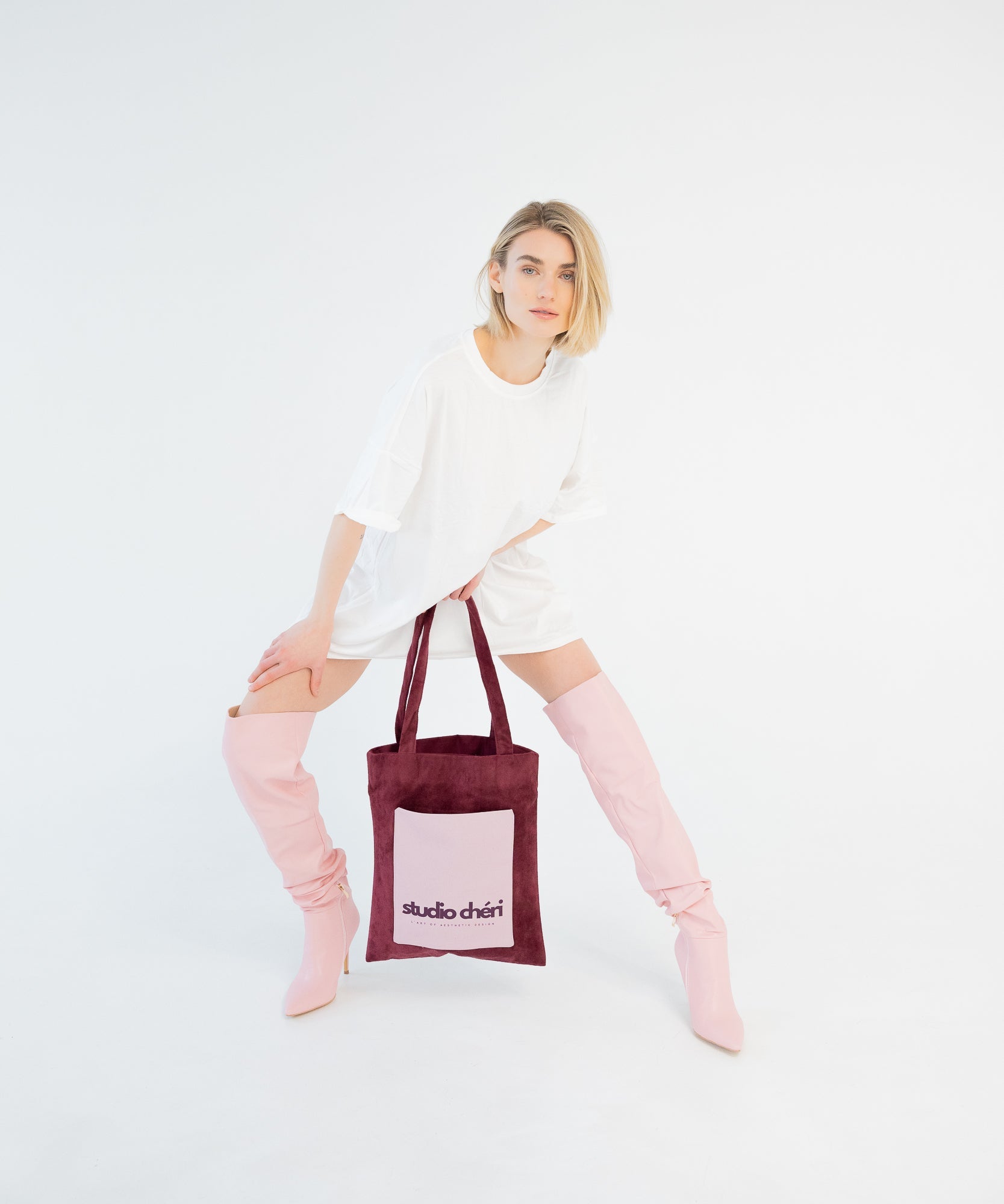 ADRIANA - Mini Tote Bag | Saint Valentine - Rot/Rosa - Studio Chéri