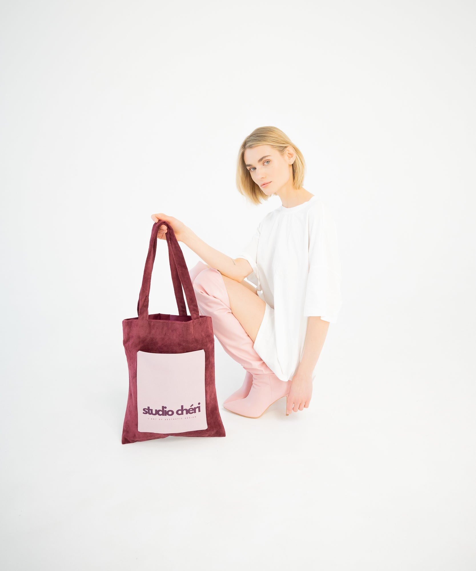 ADRIANA - Mini Tote Bag | Saint Valentine - Rot/Rosa - Studio Chéri