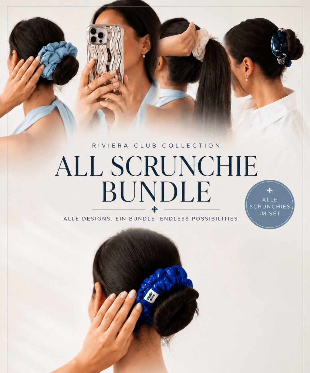 All Scrunchie Bundle - Riviera Club - weiß - Studio Chéri