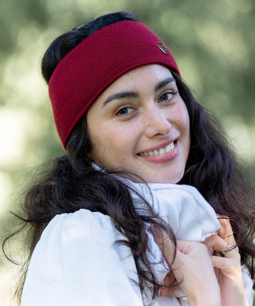 AMANDA - Doppellagiges Stirnband | Cherry - Rot - Fizz & Femme