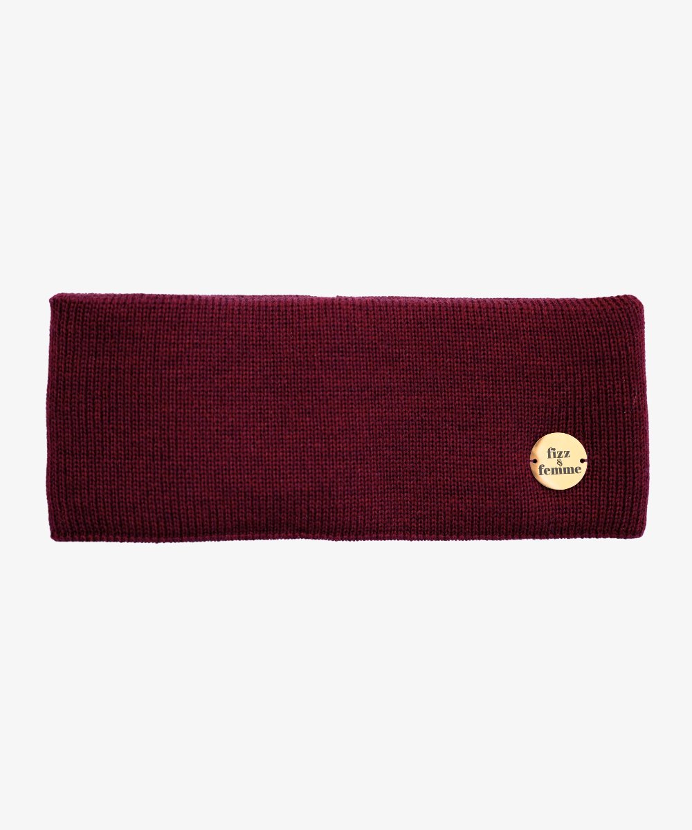 AMANDA - Doppellagiges Stirnband | Cherry - Rot - Fizz & Femme