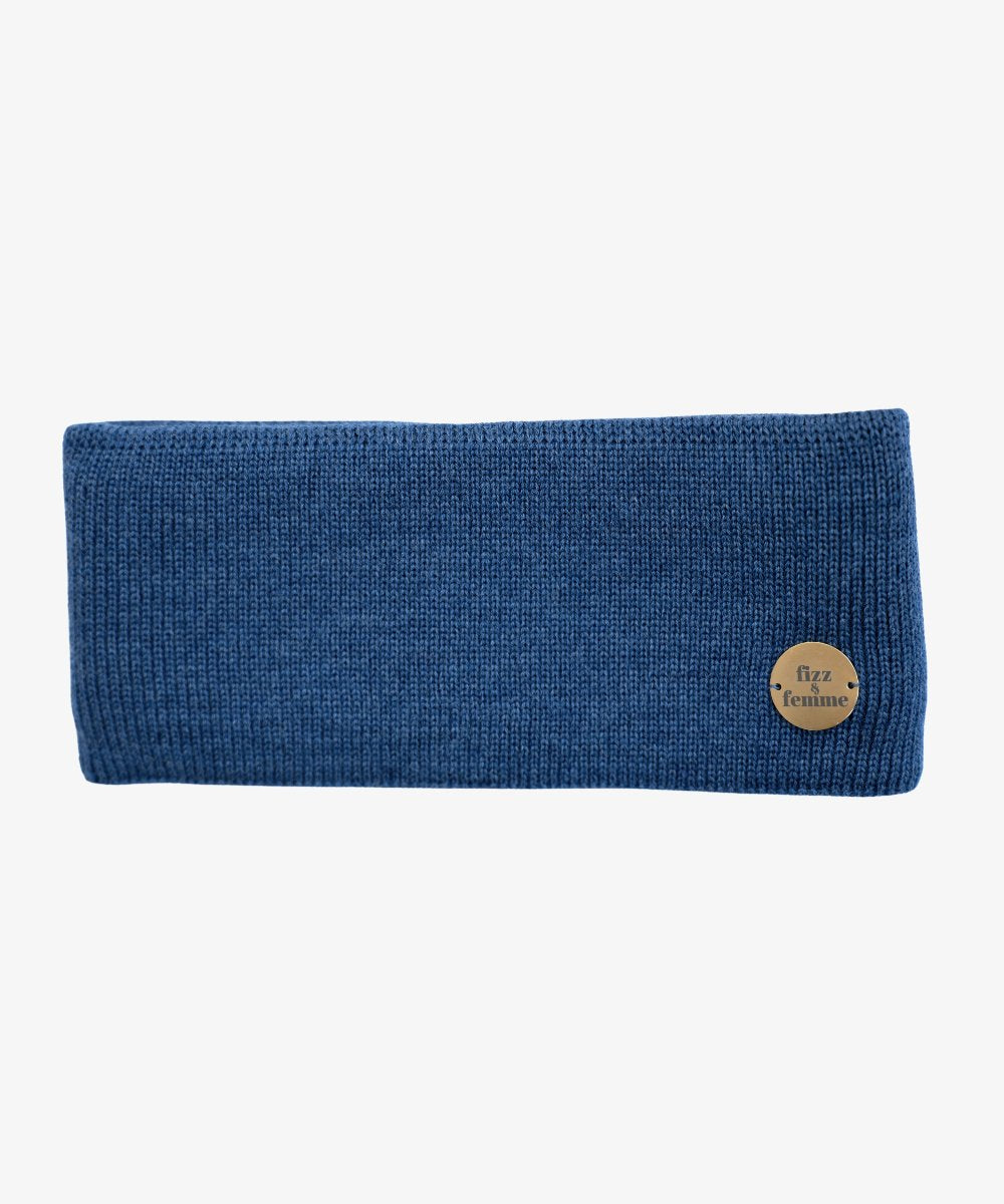 AMANDA - Doppellagiges Stirnband | Jeans - Blau - Fizz & Femme