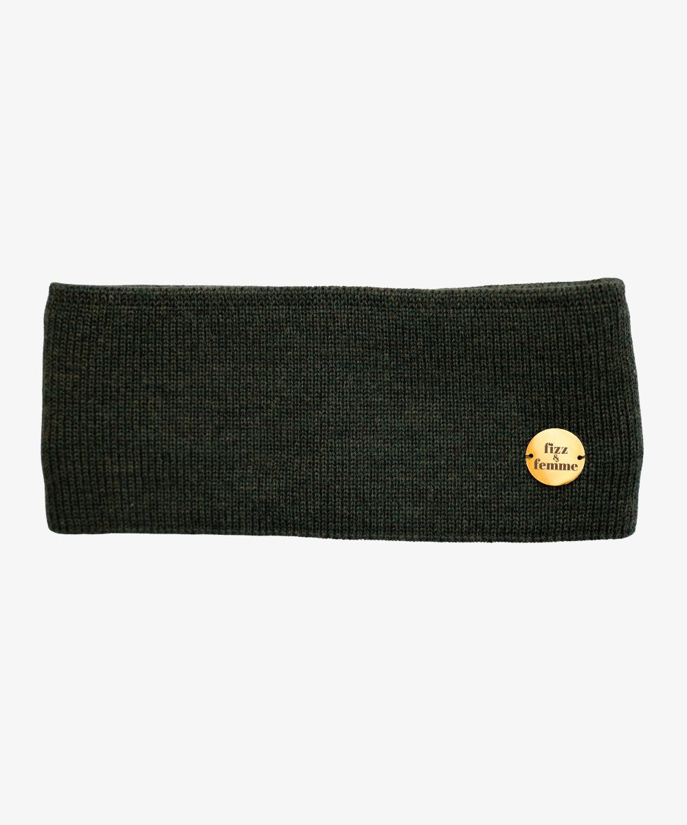 AMANDA - Doppellagiges Stirnband | Olive - Grün - Fizz & Femme