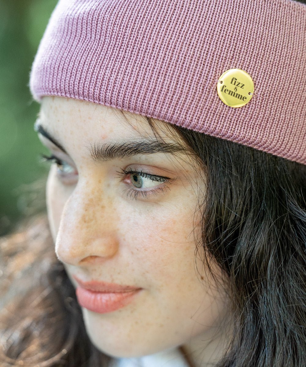 AMANDA - Doppellagiges Stirnband | Rose - Rosa - Fizz & Femme