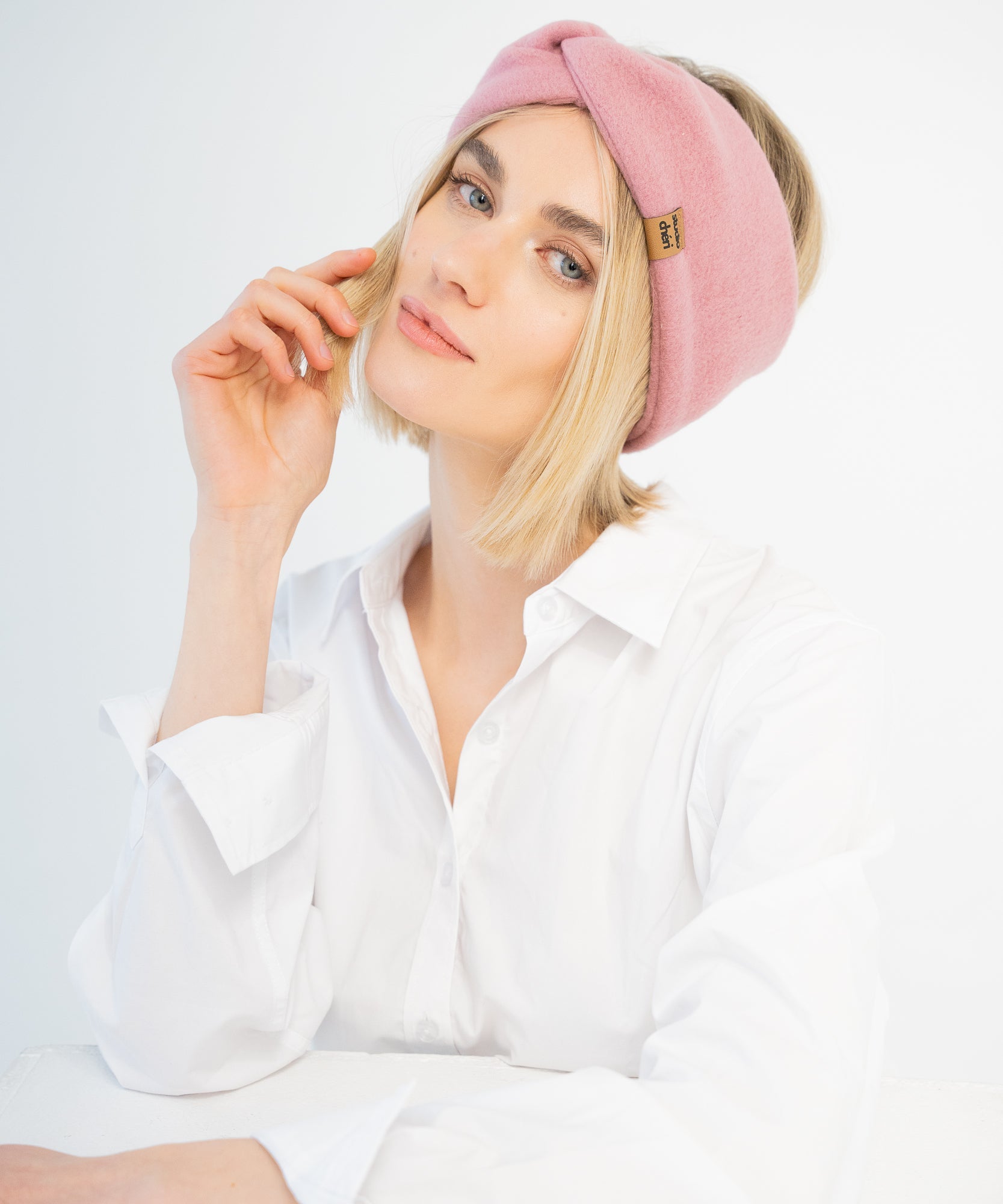 BERRY - Stirnband aus Polarfleece - Rosa - Studio Chéri