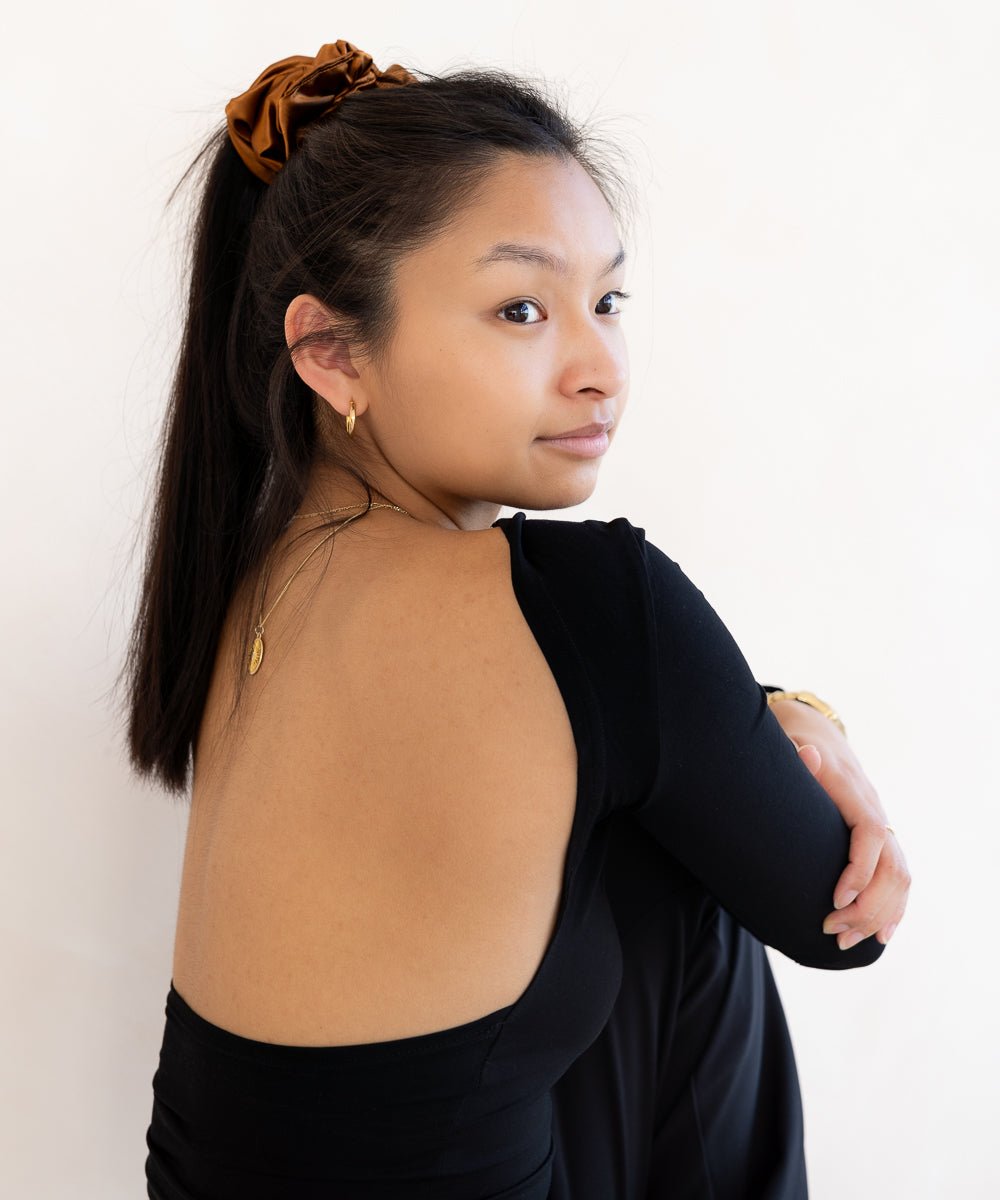 CLAIRE - Satin Scrunchie | Copper - Braun - Fizz & Femme