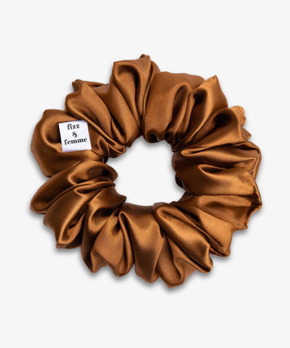 CLAIRE - Satin Scrunchie | Copper - Braun - Fizz & Femme