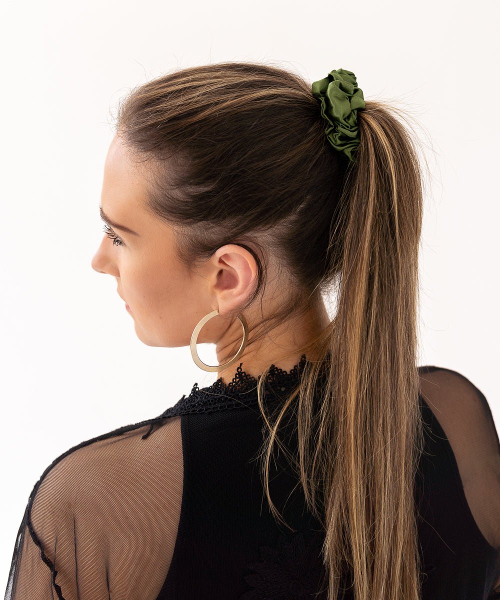 CLAIRE - Satin Scrunchie | Pistachio - Grün - Fizz & Femme