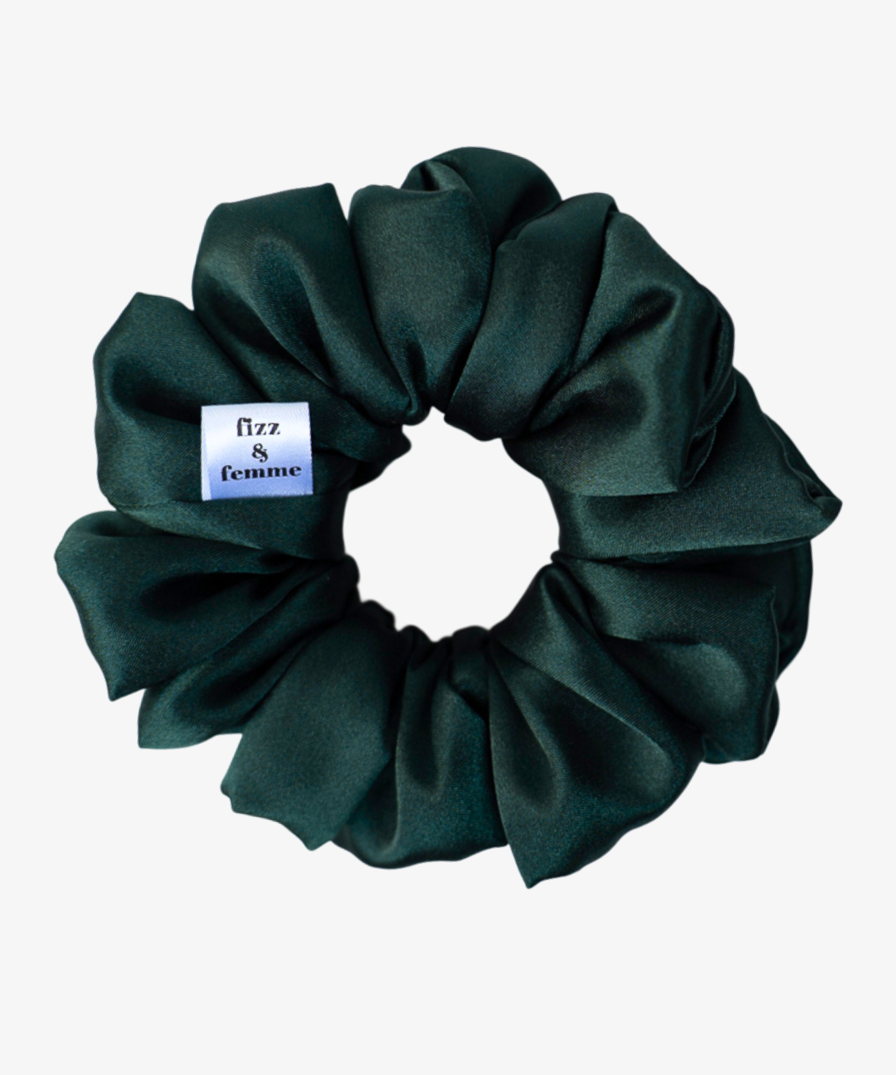CLAIRE - Satin Scrunchie | Smaragd - Grün - Fizz & Femme