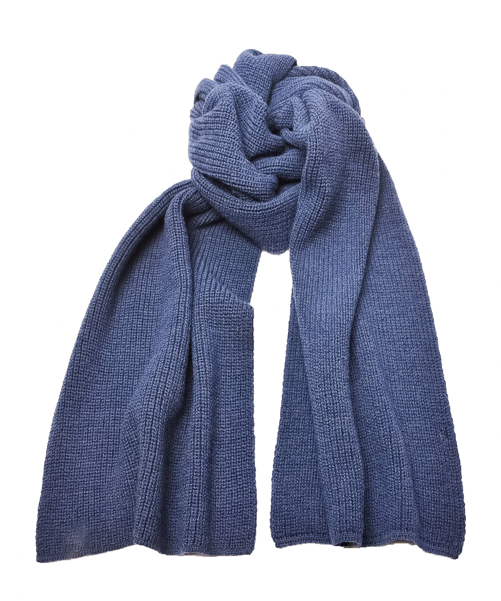 CLEO - Schal aus Merinowolle | Jeans - Blau - Studio Chéri