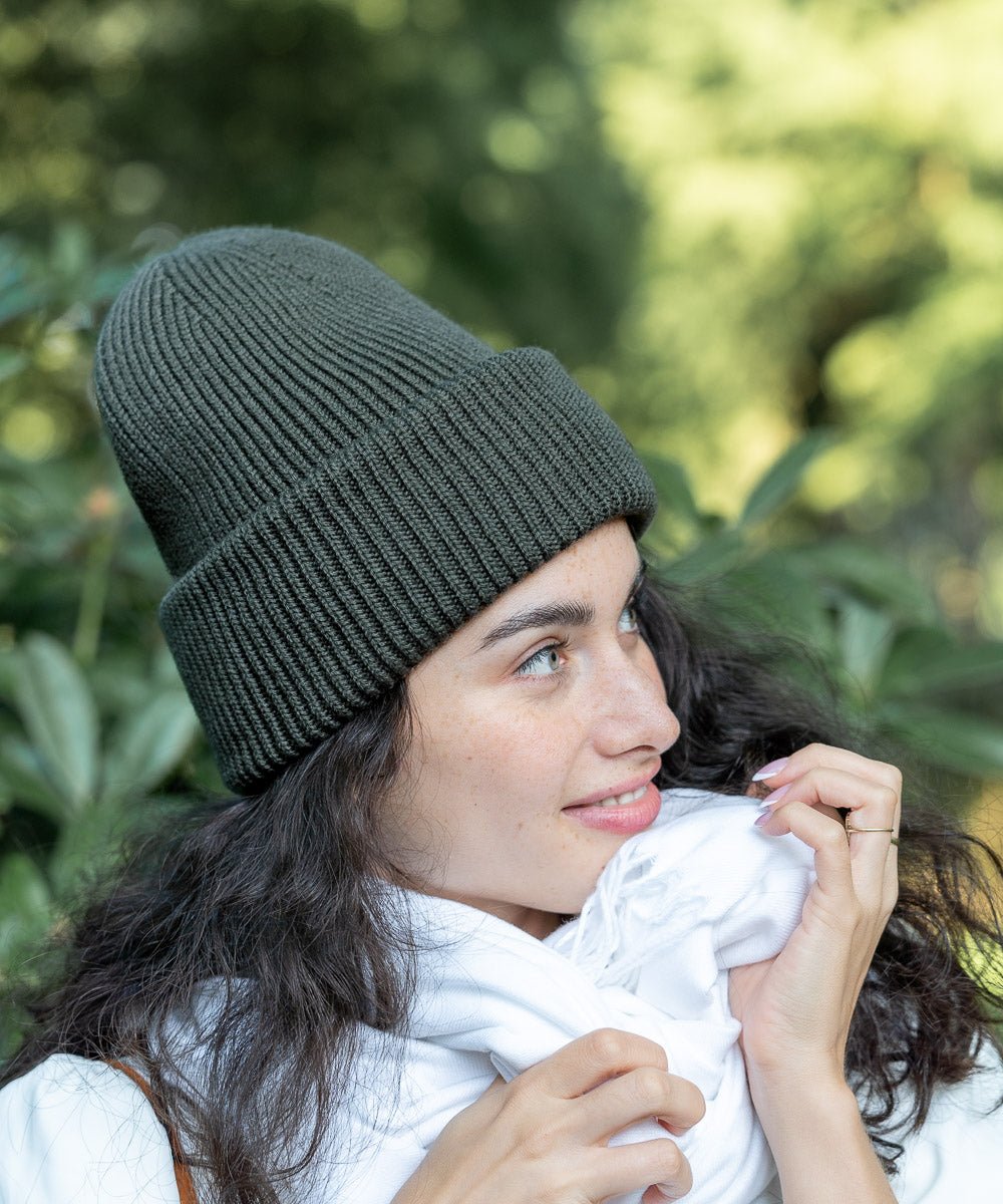 CLEO - Strickmütze | Olive - Grün - Fizz & Femme