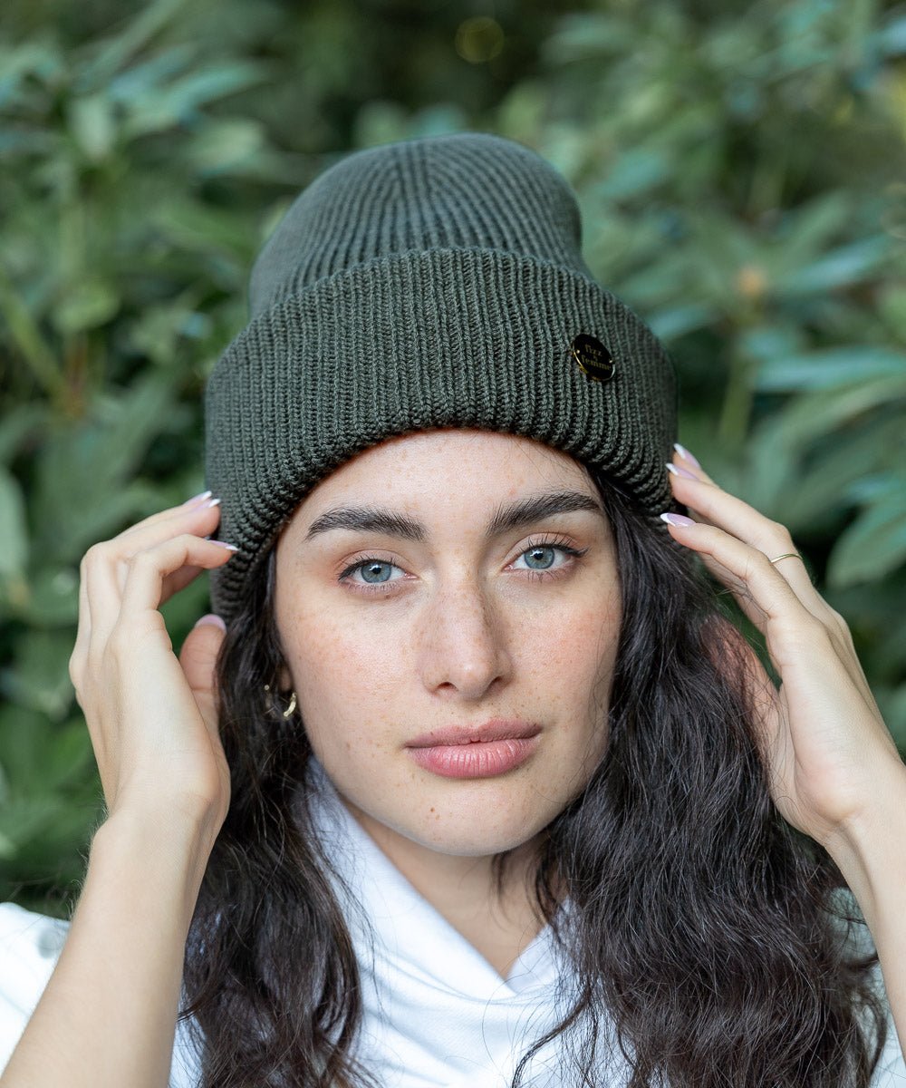 CLEO - Strickmütze | Olive - Grün - Fizz & Femme