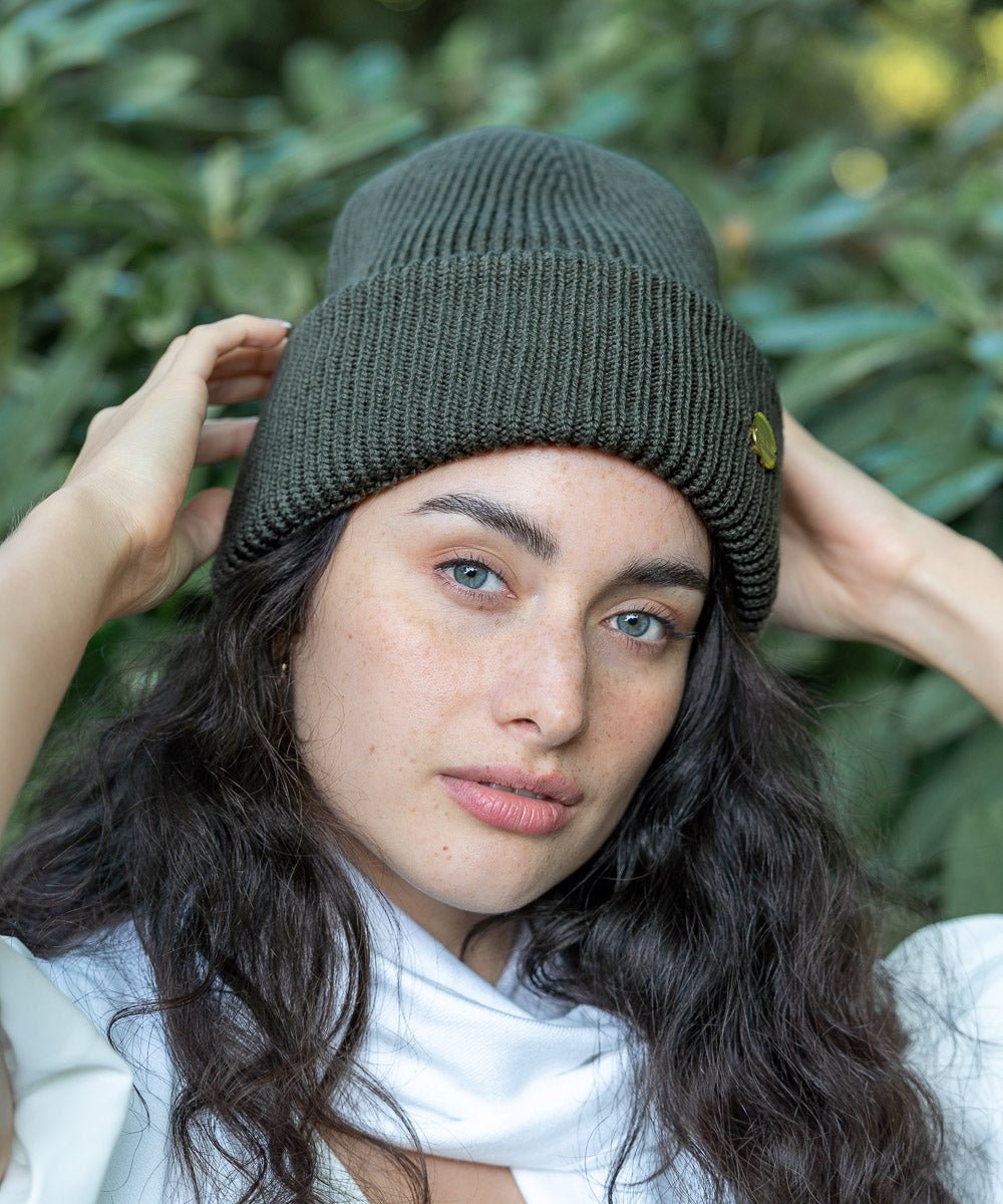 CLEO - Strickmütze | Olive - Grün - Fizz & Femme