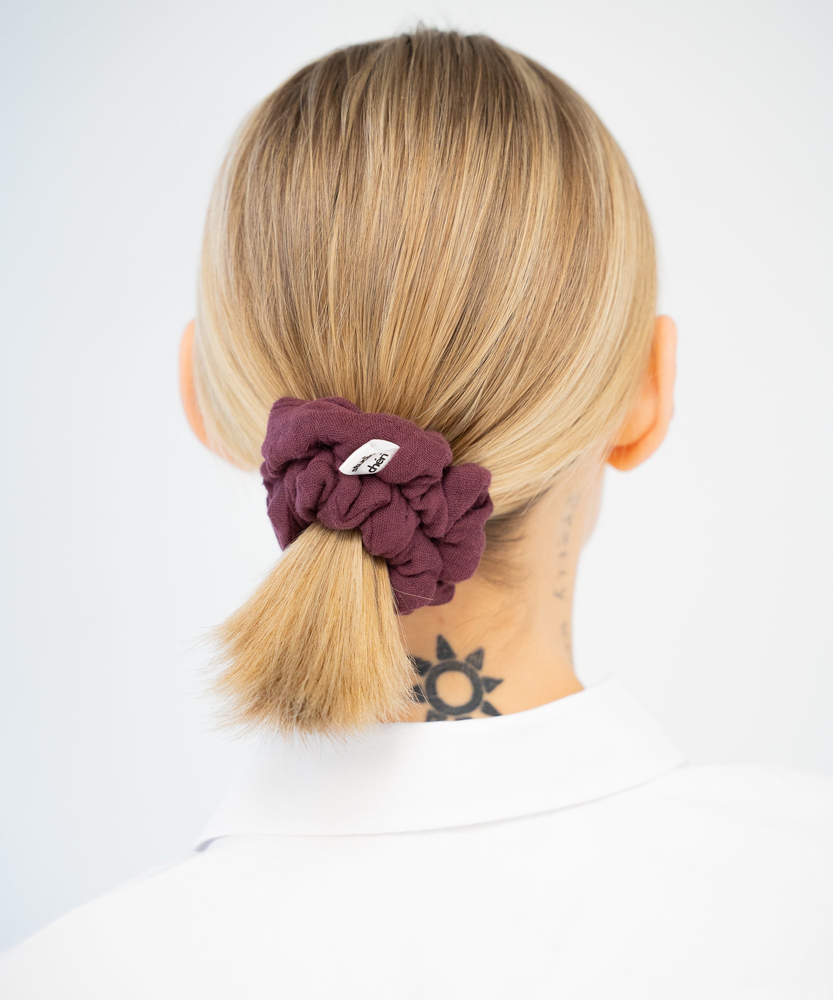 ELLA - Scrunchie aus Musselin - Rot - Studio Chéri