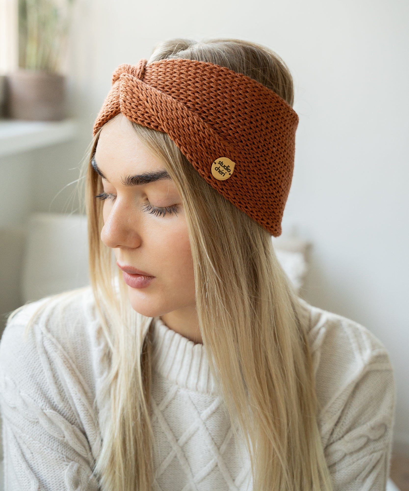 EMMA - Stirnband aus Merinowolle | Copper - Kupfer - Studio Chéri