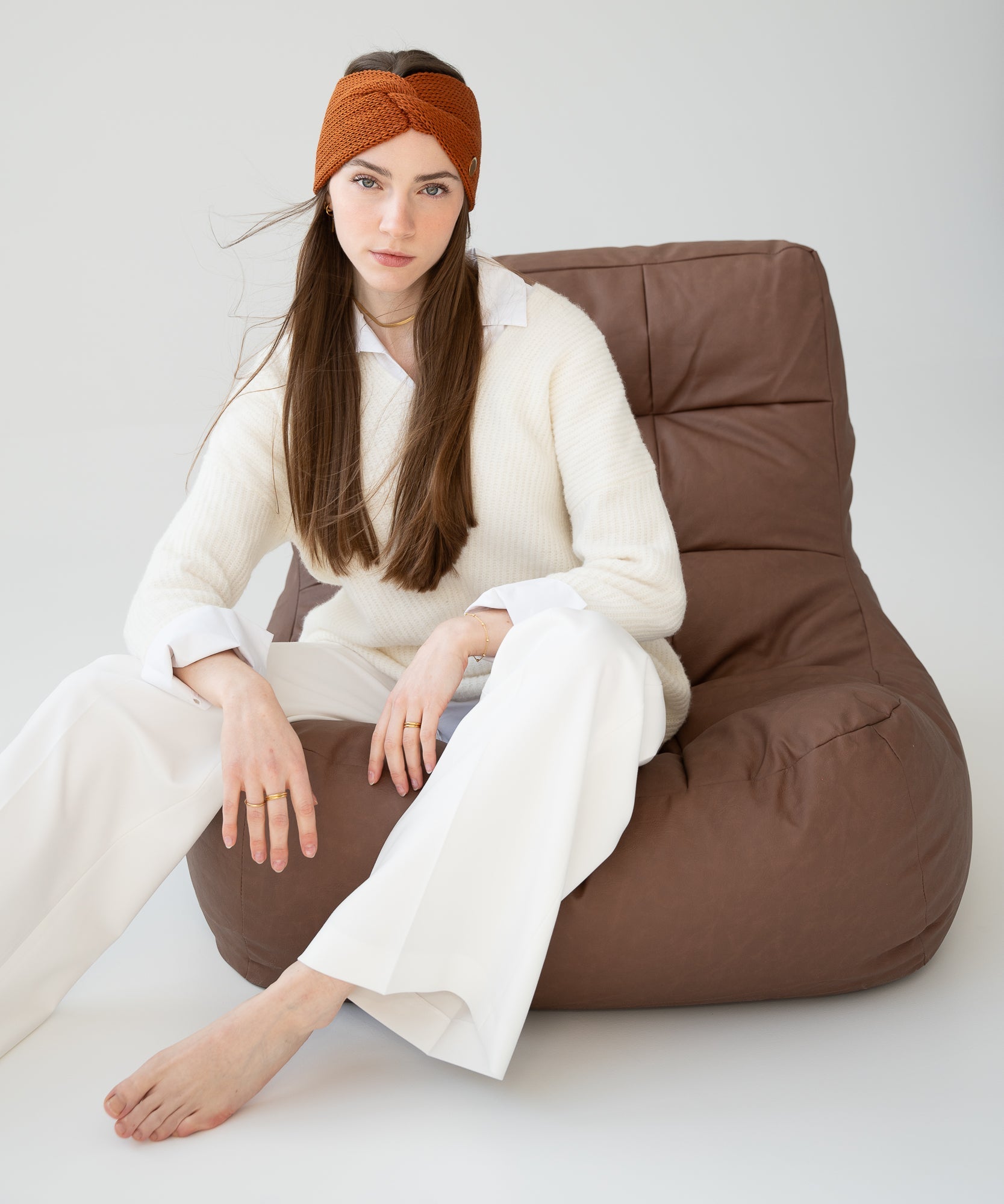 EMMA - Stirnband aus Merinowolle | Copper - Kupfer - Studio Chéri