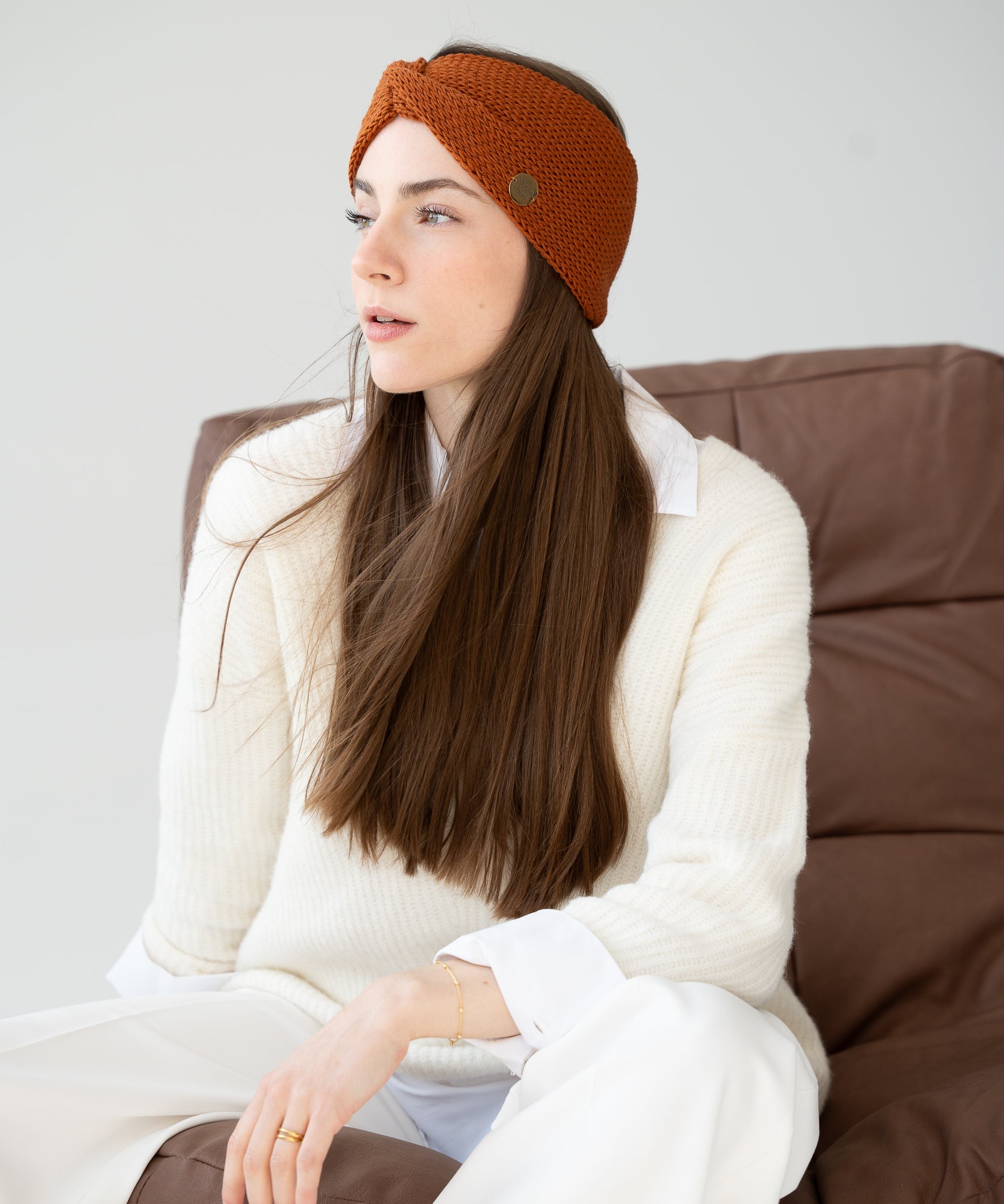 EMMA - Stirnband aus Merinowolle | Copper - Kupfer - Studio Chéri