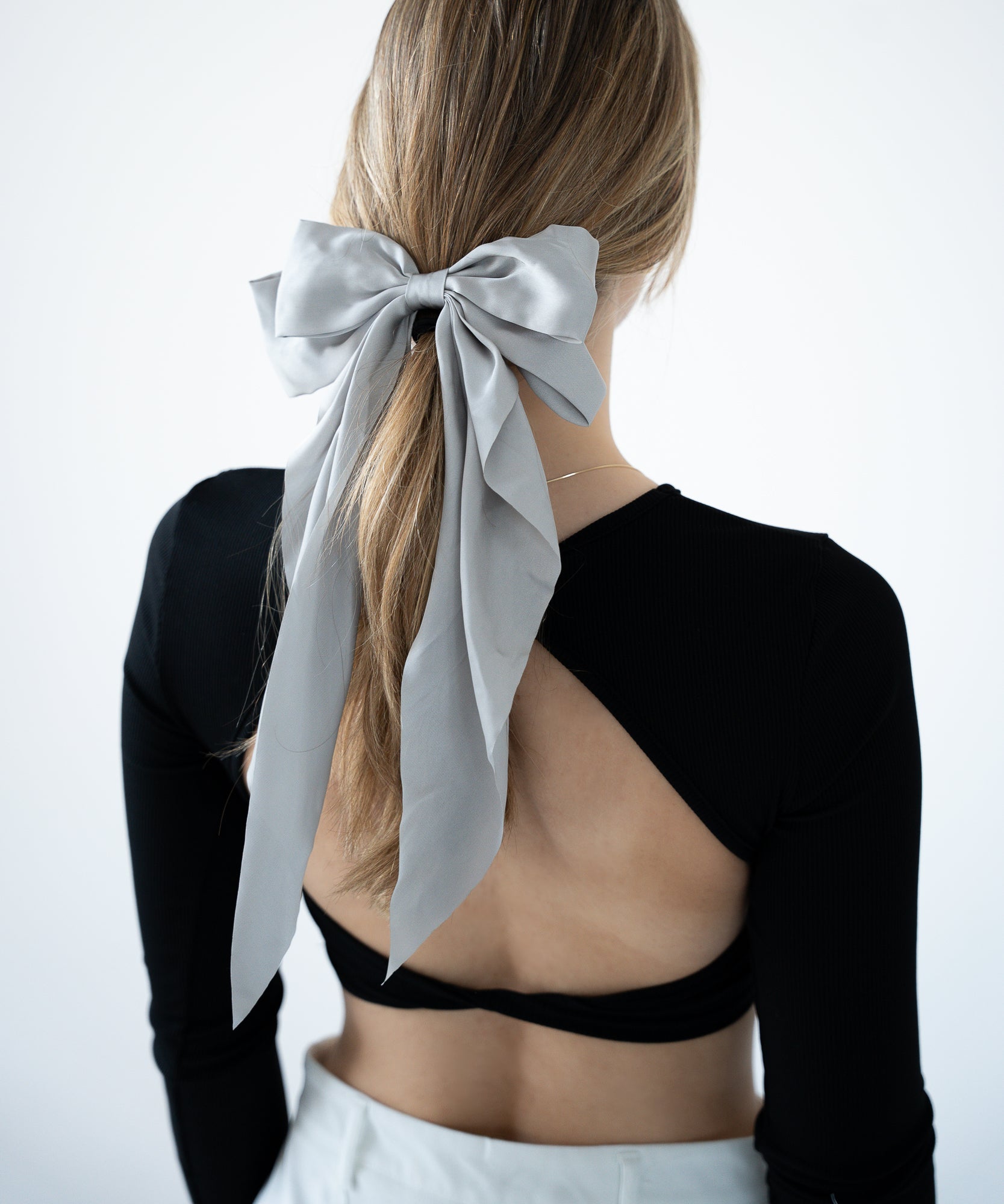 EVE - Haarschleife Big | Grey - Grau - Fizz & Femme