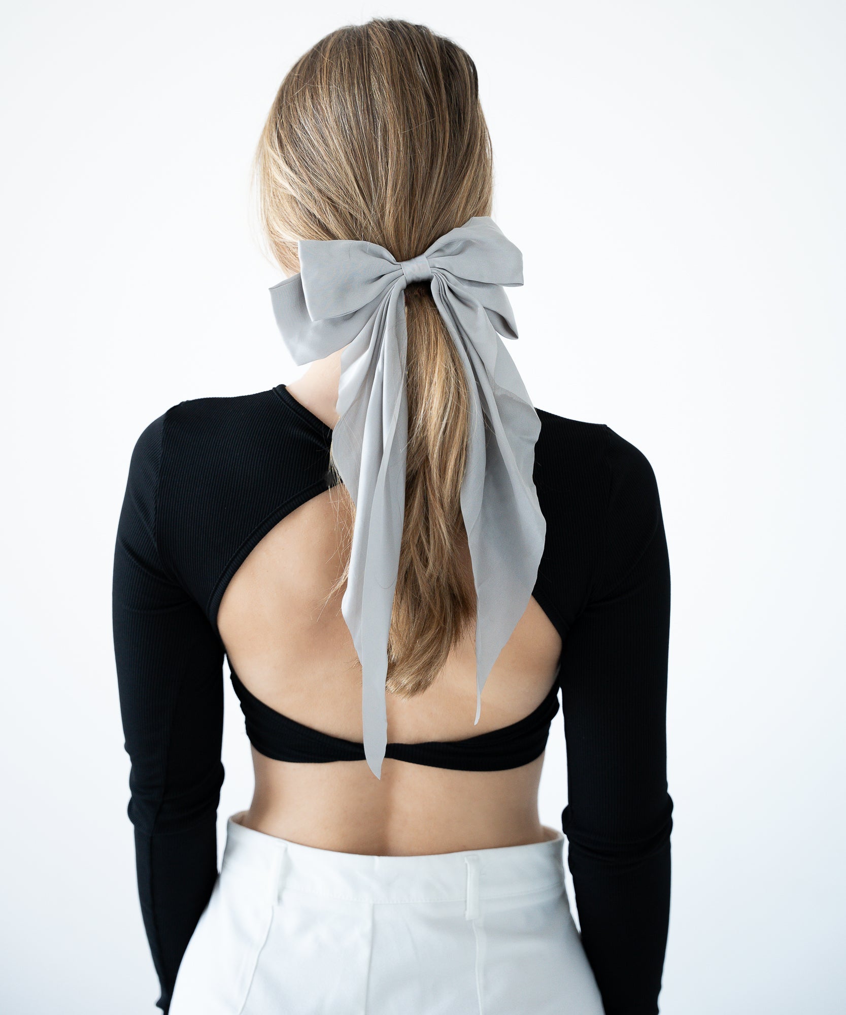EVE - Haarschleife Big | Grey - Grau - Fizz & Femme