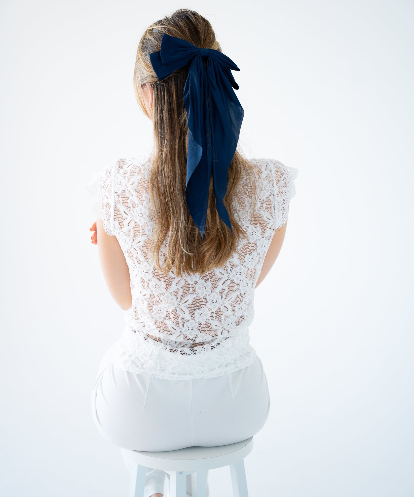 EVE - Haarschleife Big | Navy - Blau - Fizz & Femme
