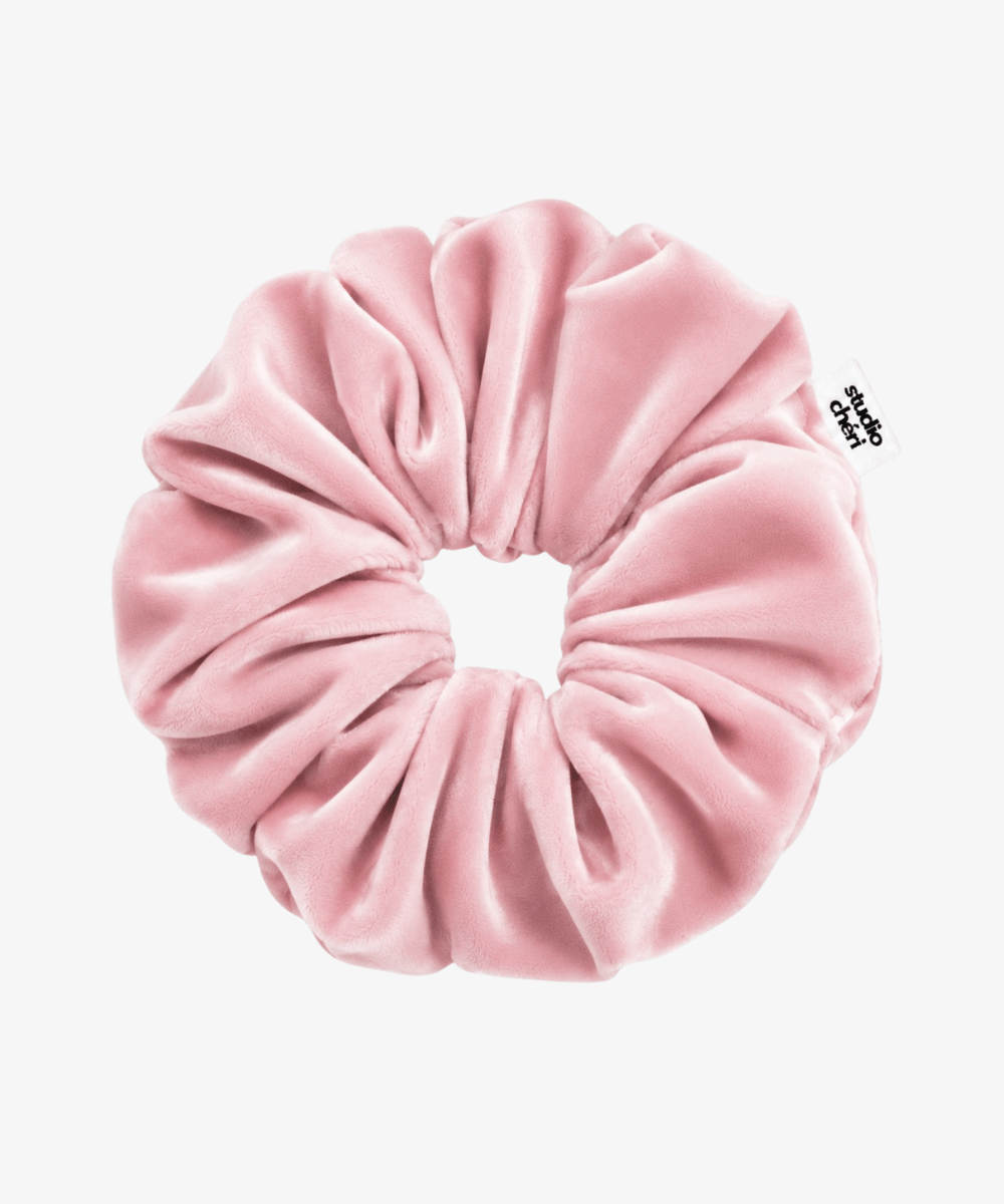 Fluffy Rose - Samt Scrunchie - Rosa - Studio Chéri