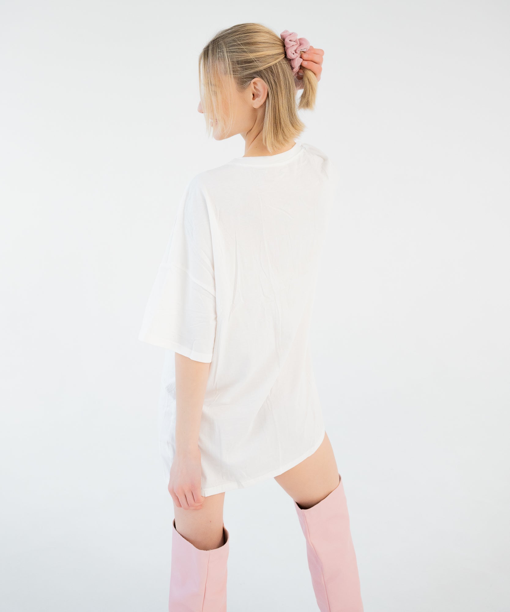 FLUFFY ROSE - Scrunchie aus Samt - Rosa - Studio Chéri