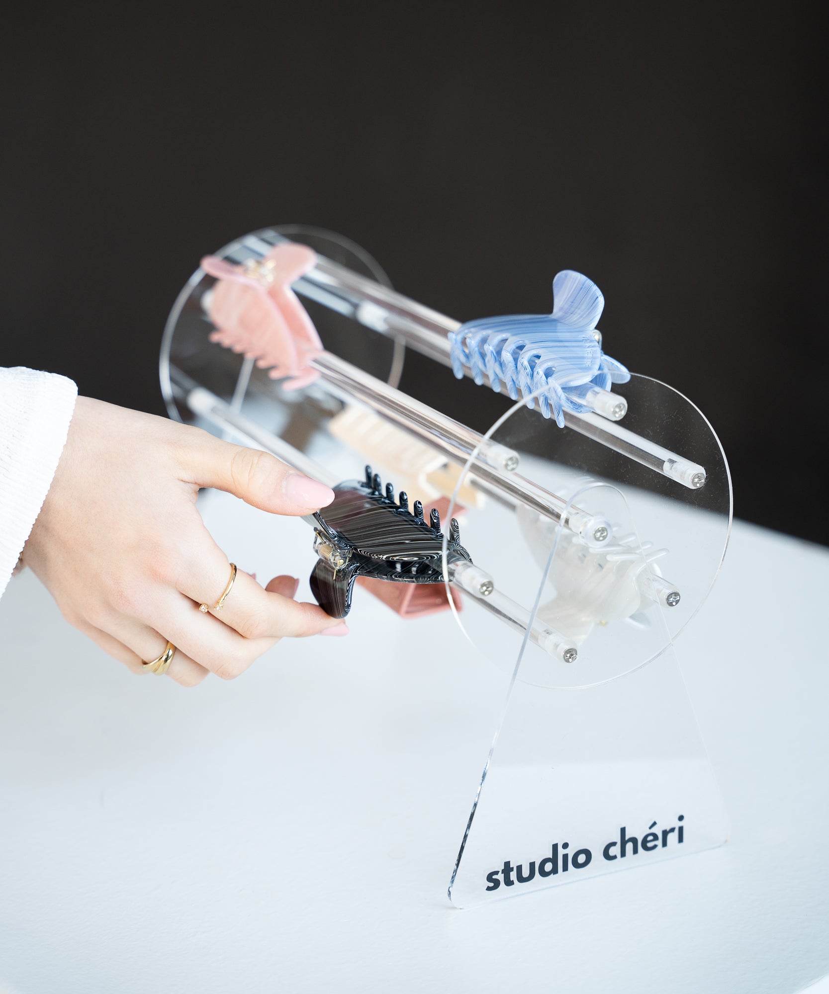 HAILEY - Haarklammer Organizer - Weiß - Studio Chéri