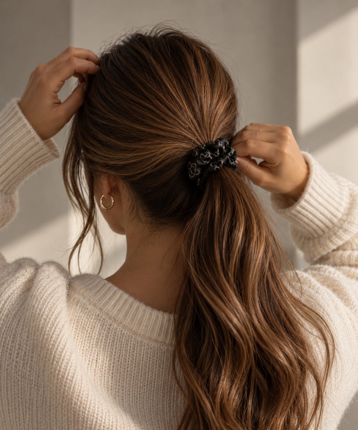 Ivy - Scrunchie mit Schmetterlingen - schwarz - Studio Chéri