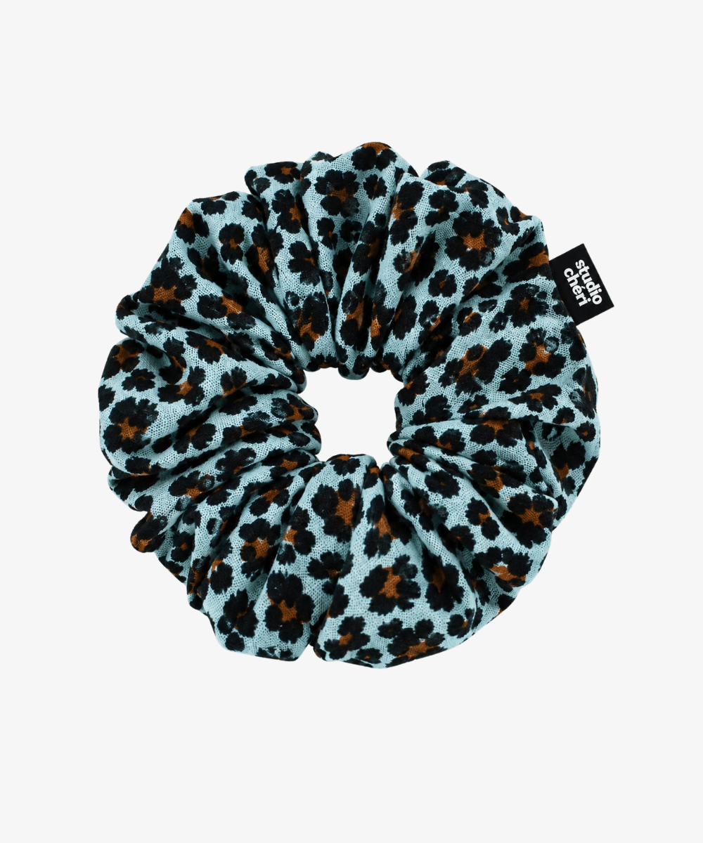 Lilian - Musselin Scrunchie Leo Mint - Mint - Studio Chéri