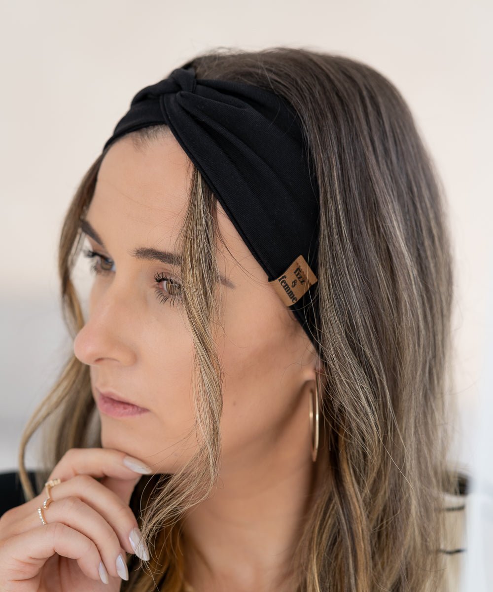 LILLY - Haarband | Black - Schwarz - Fizz & Femme