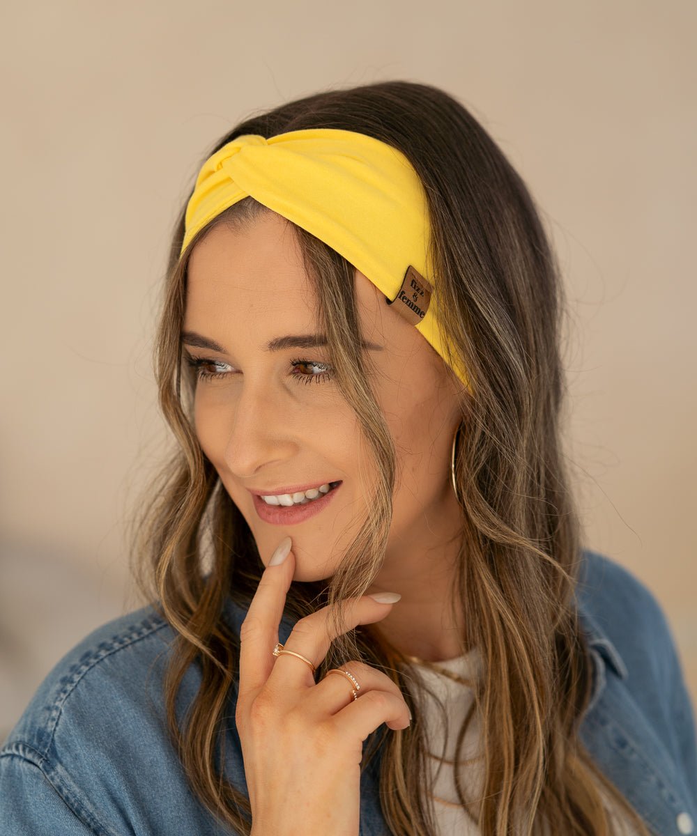 LILLY - Haarband | Lemon - Gelb - Fizz & Femme