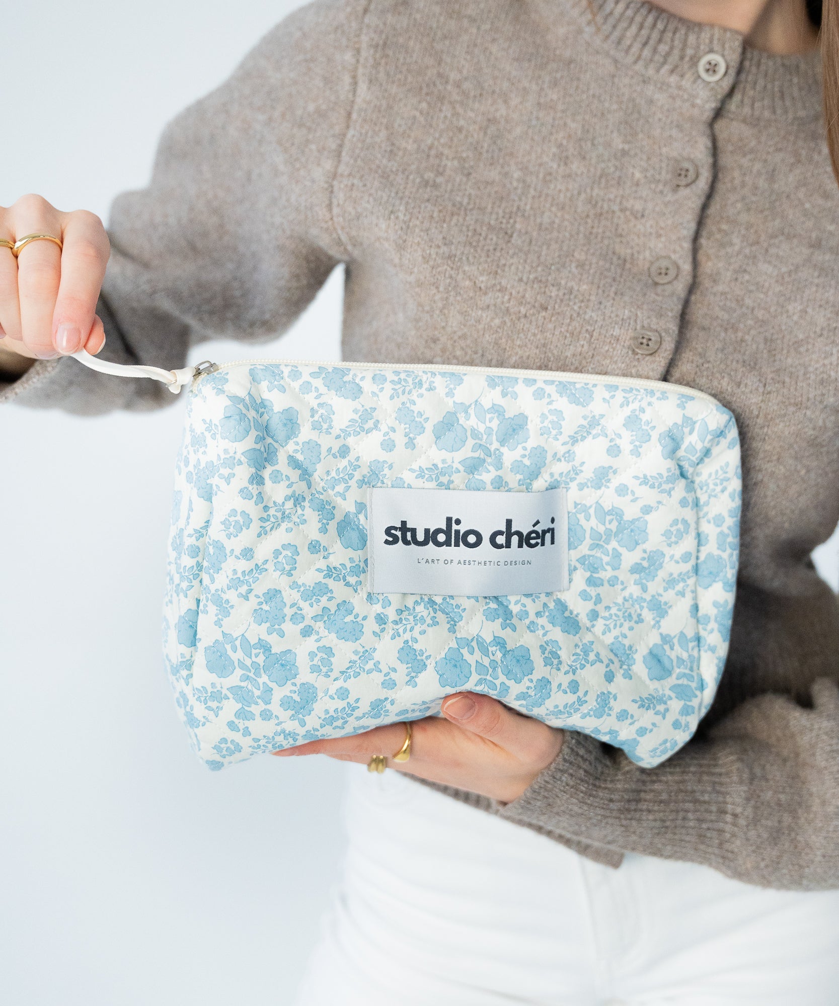 MAGGIE - Kosmetiktasche | Lumiere - Schwarz - Studio Chéri