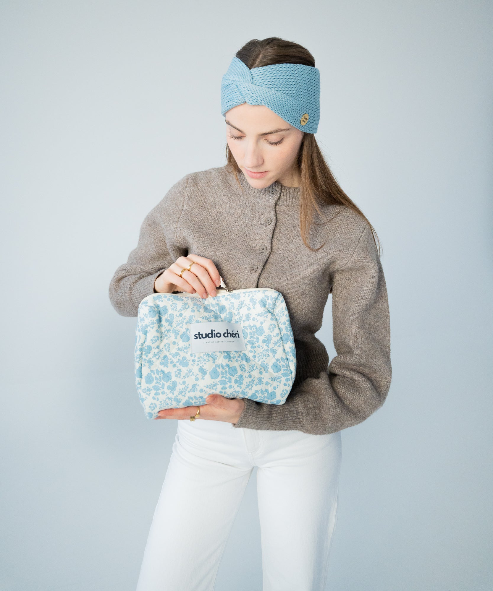 MAGGIE - Kosmetiktasche | Lumiere - Schwarz - Studio Chéri