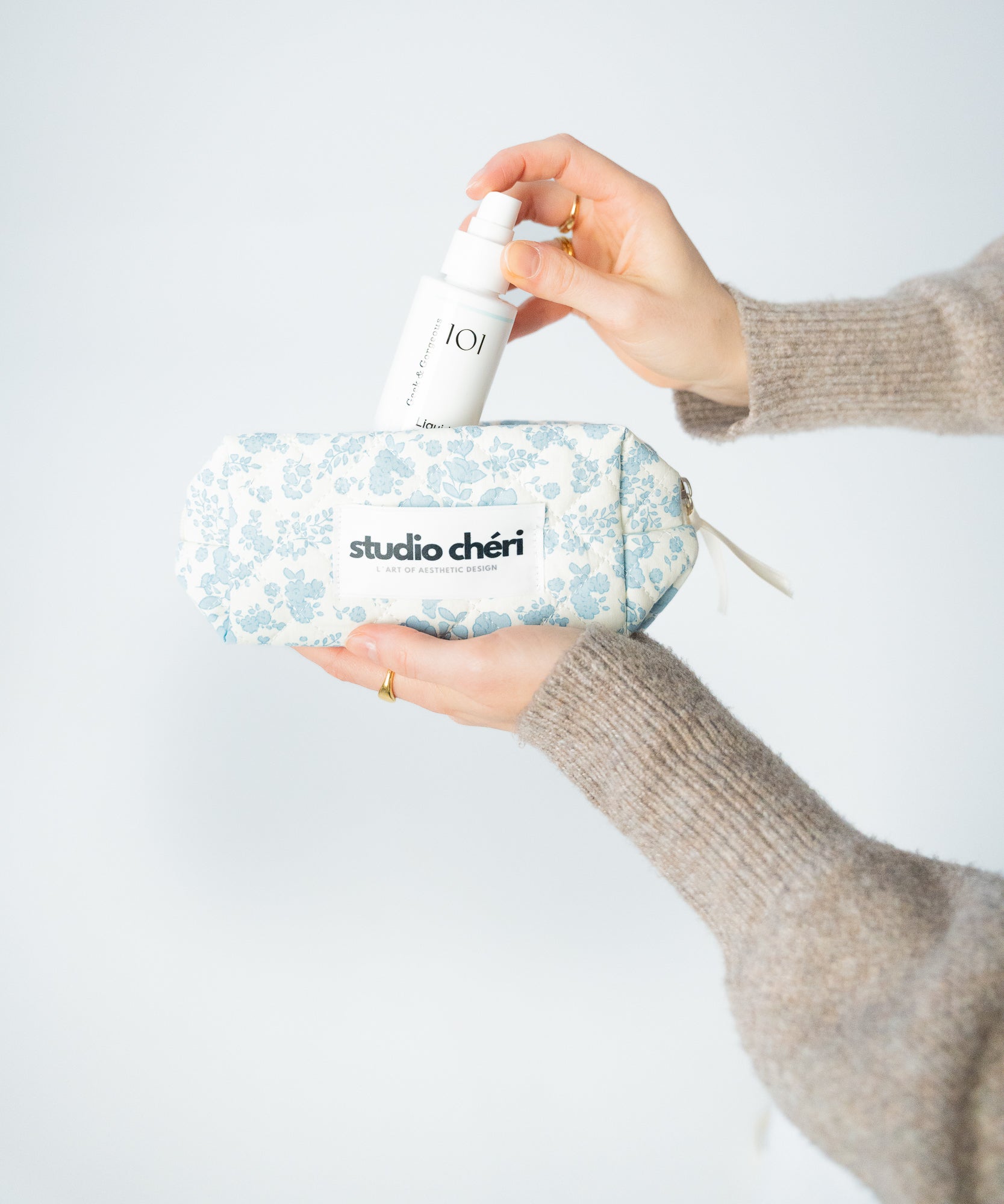 MAGGIE - Kosmetiktasche | Lumiere - Schwarz - Studio Chéri