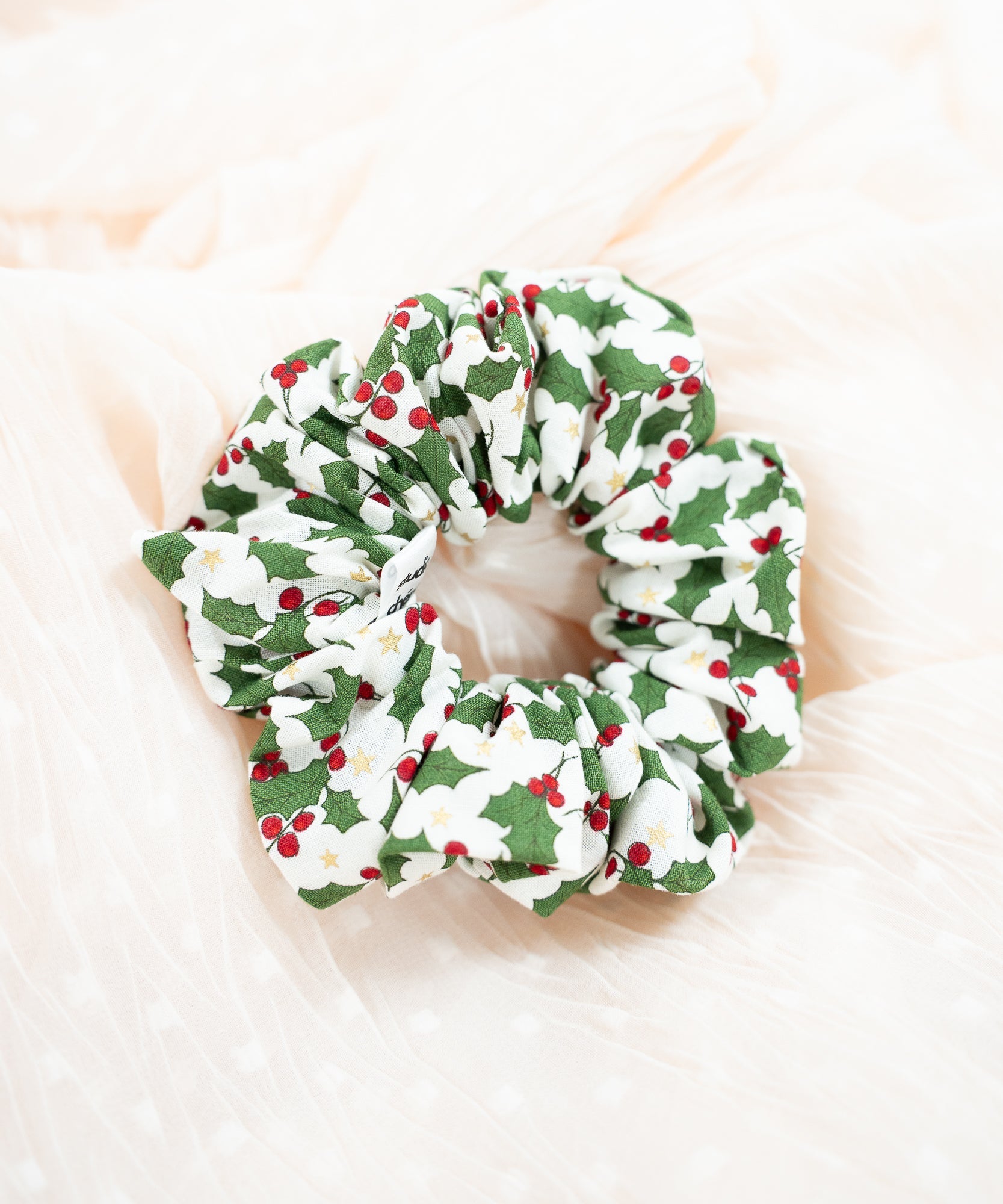 MISTLETOE - Scrunchie aus Baumwolle - weiß - Studio Chéri