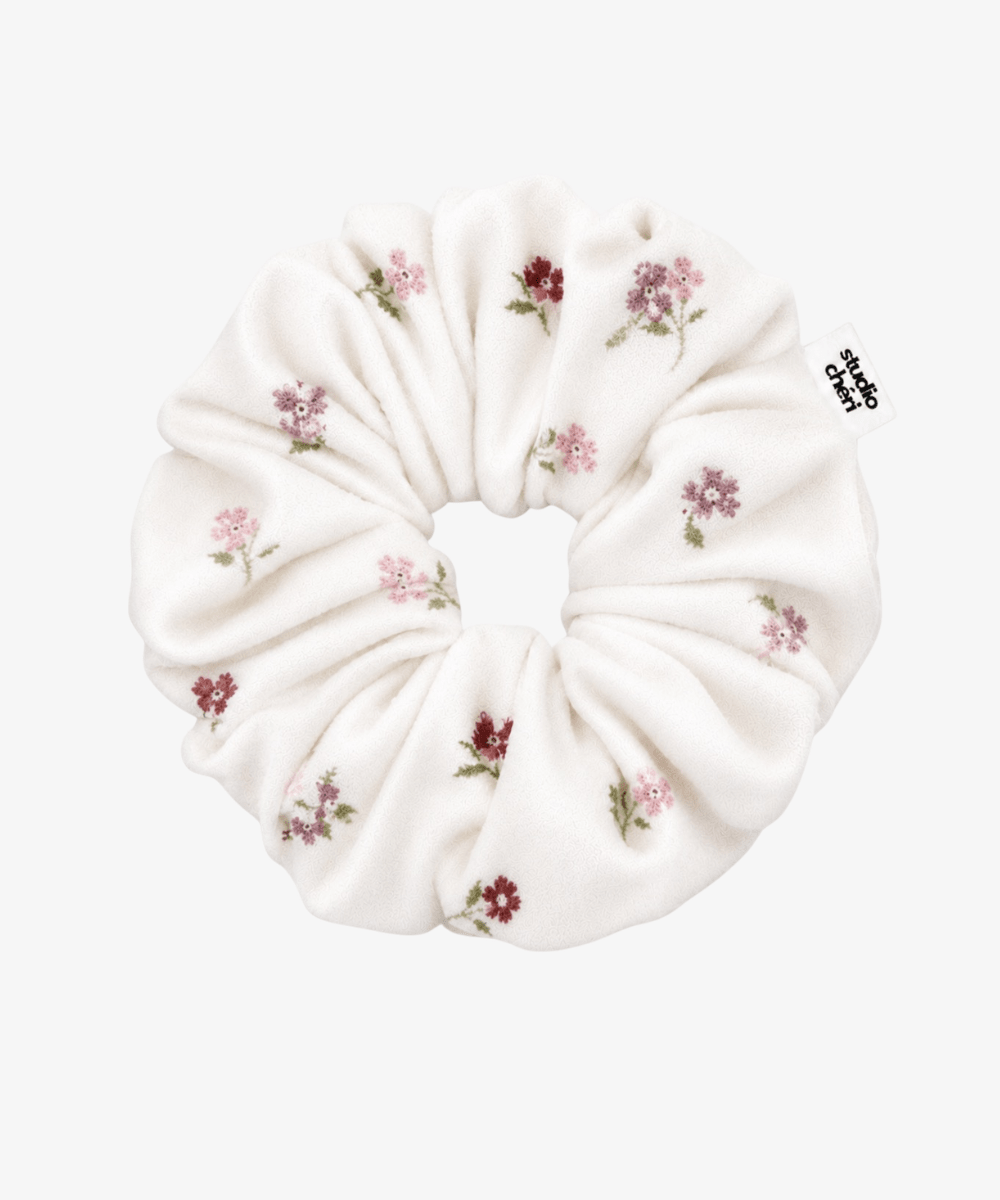 Odette - Frottee Scrunchie - Weiß - Studio Chéri