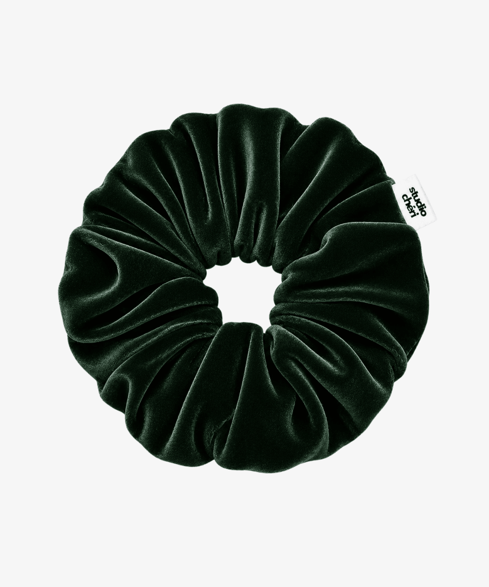 Pipper - Samt Scrunchie - Olive - Grün - Studio Chéri