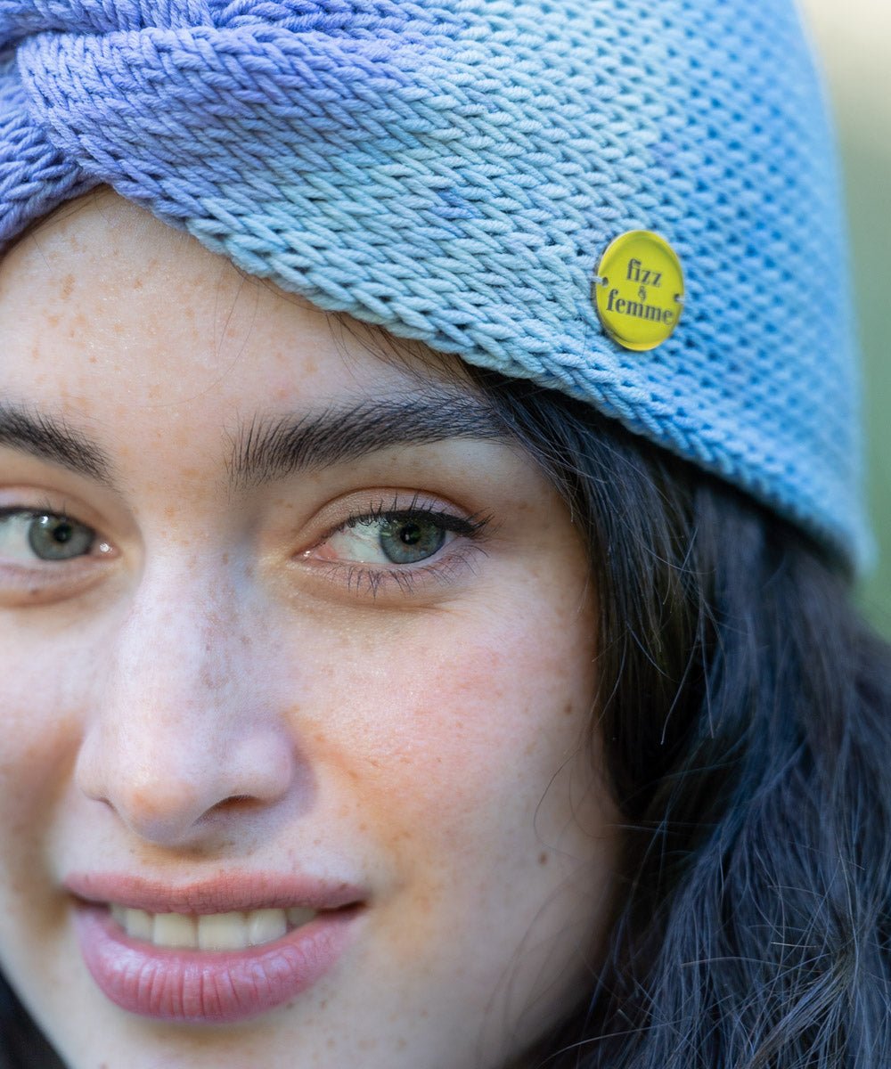 RAINBOW - Doppellagiges Stirnband | Opal - Blau - Fizz & Femme