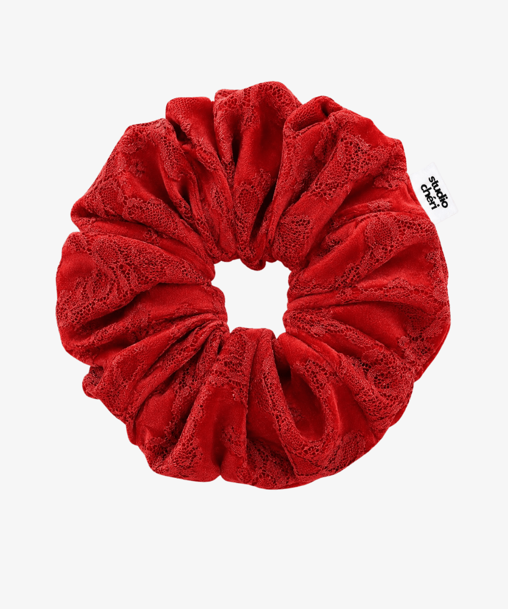 Rouge - Scrunchie aus Spitze - Rot - Studio Chéri