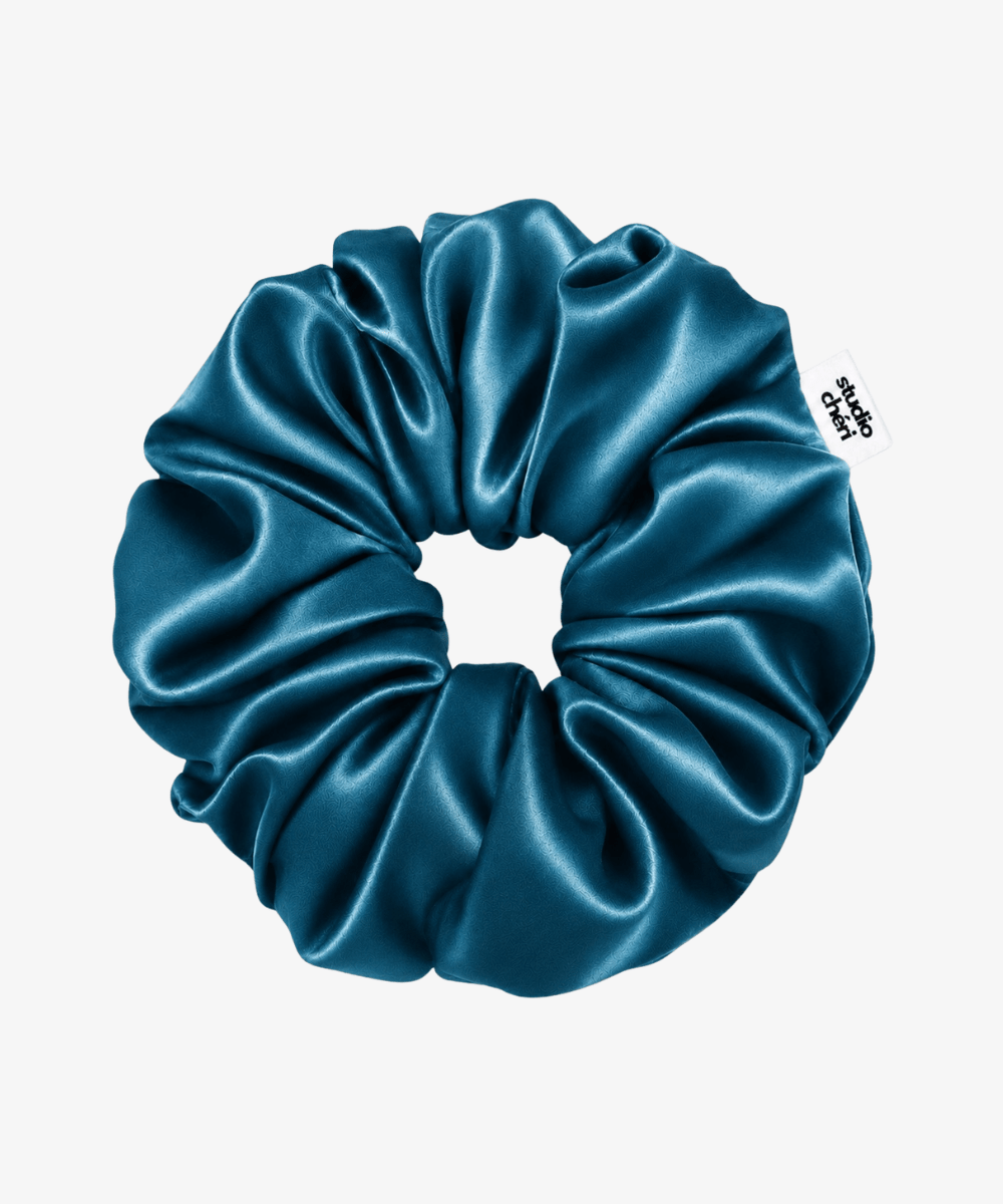Satin Scrunchie - Petrol - Grün - Studio Chéri