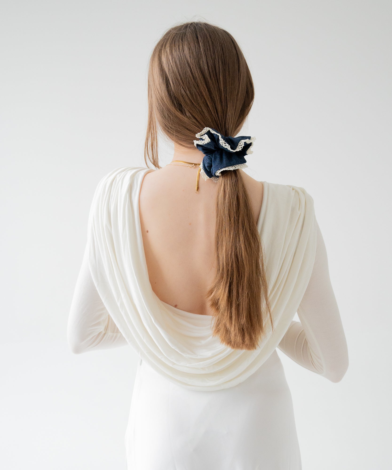 SELENA - Scrunchie mit Spitze - - Studio Chéri