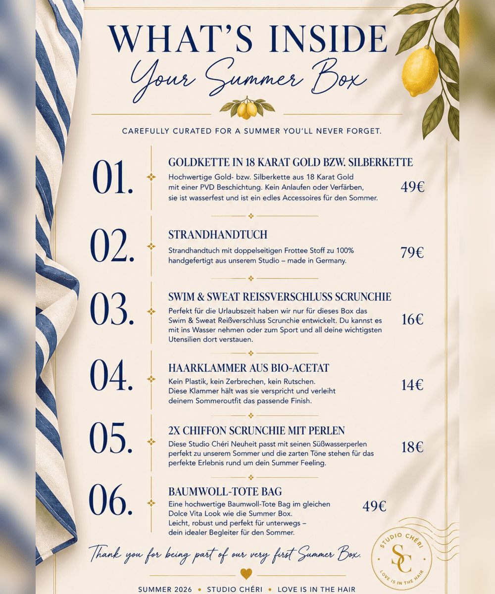 Sommerbox Presale - Gold - Studio Chéri