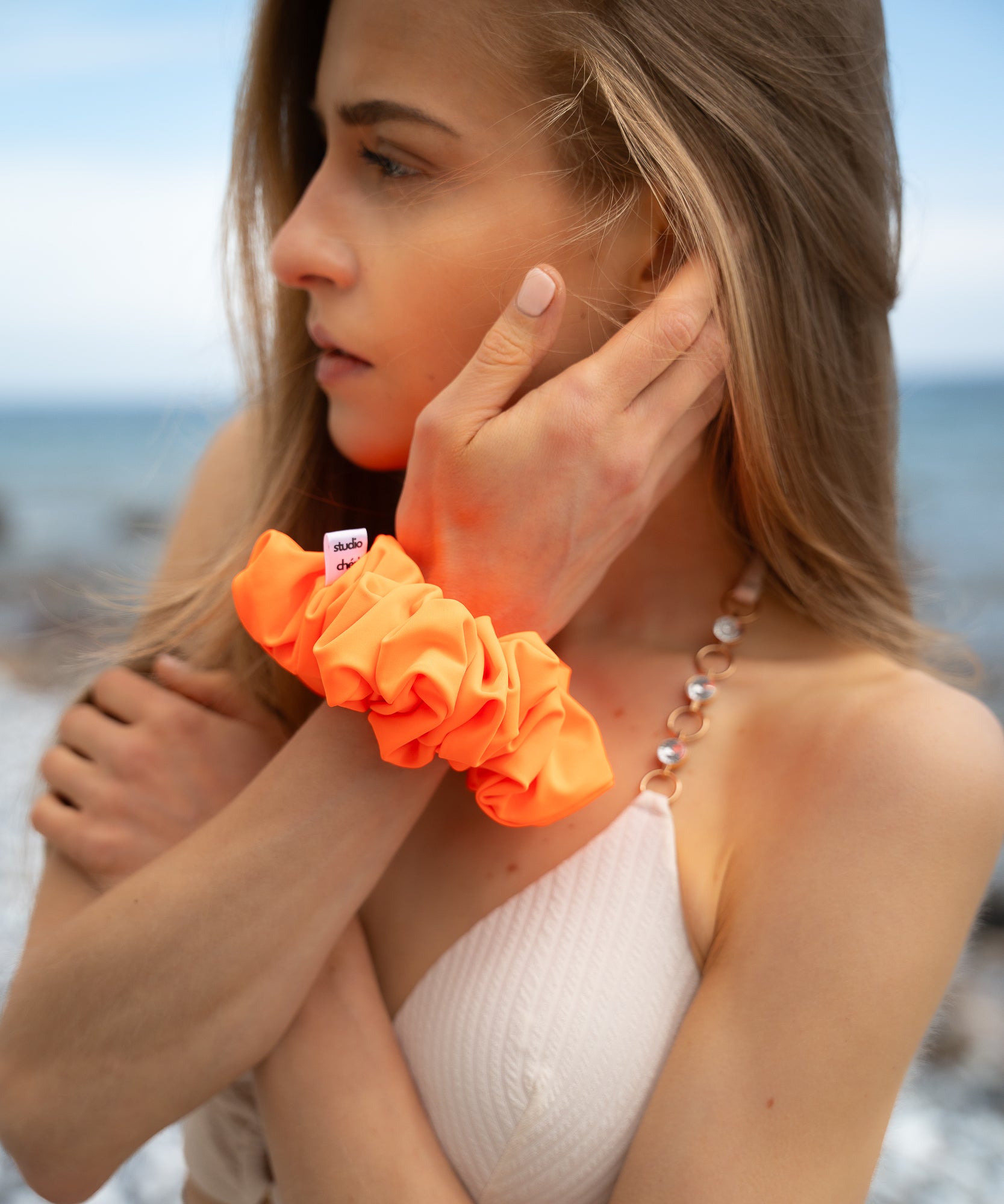SWIM & SWEAT - Scrunchie | Orange - Orange - Studio Chéri