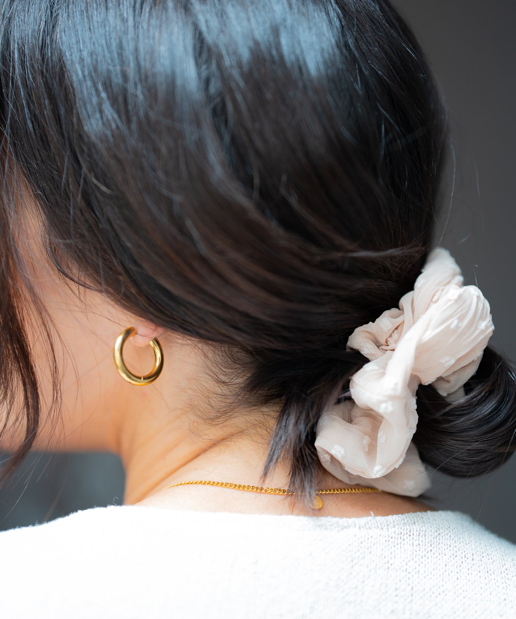 VANILLA - Scrunchie aus Chiffon - Beige - Studio Chéri