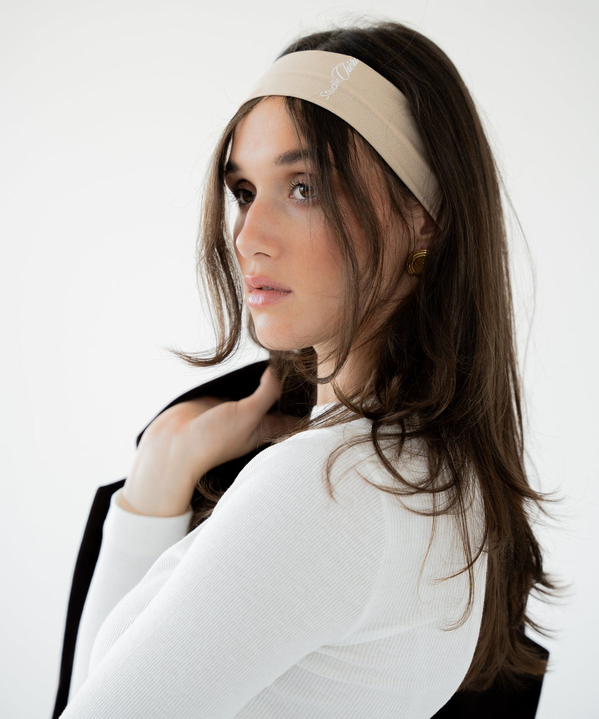 Yane - Haarband Beige - rosa - Studio Chéri